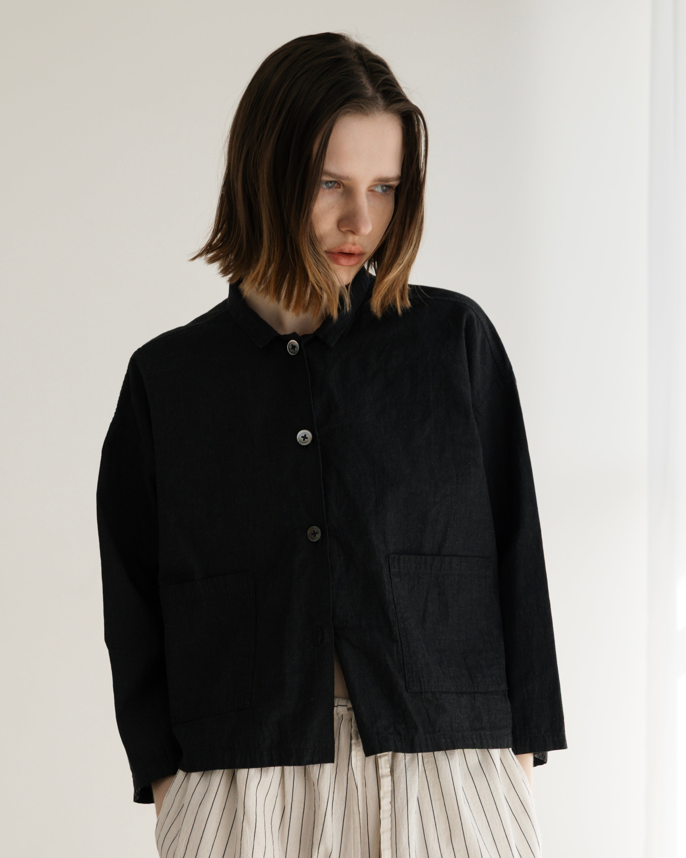 COTTON LINEN W POCKET SHIRT(コットンリネンダブルポケットシャツ)|BIYOMA(ビヨーマ)OFFICIAL ONLINE STORE