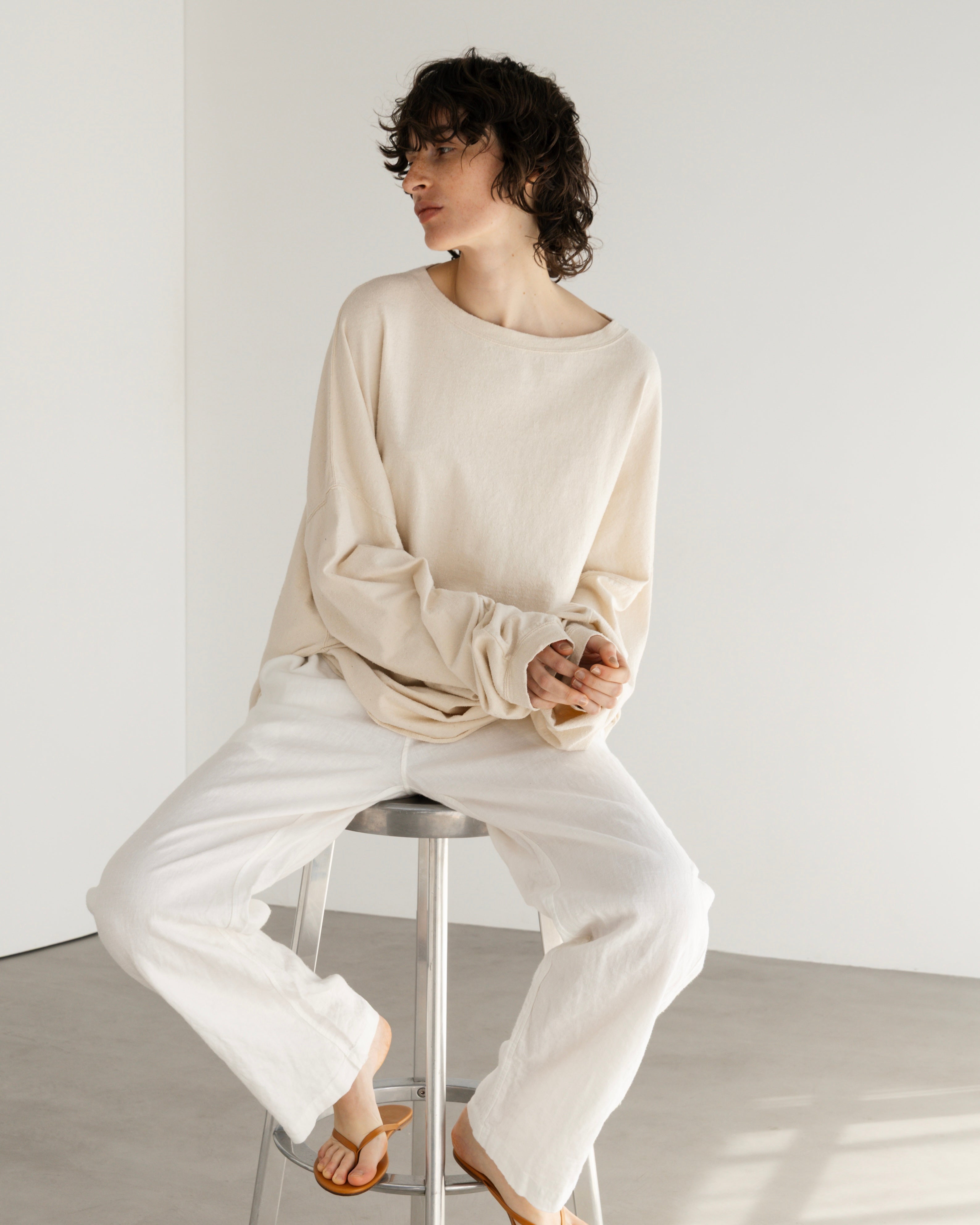 COTTON SILK LOOSE SILHOUETTE PULLOVER(コットンシルクルーズシルエットプルオーバー)|BIYOMA(ビヨーマ)OFFICIAL ONLINE STORE