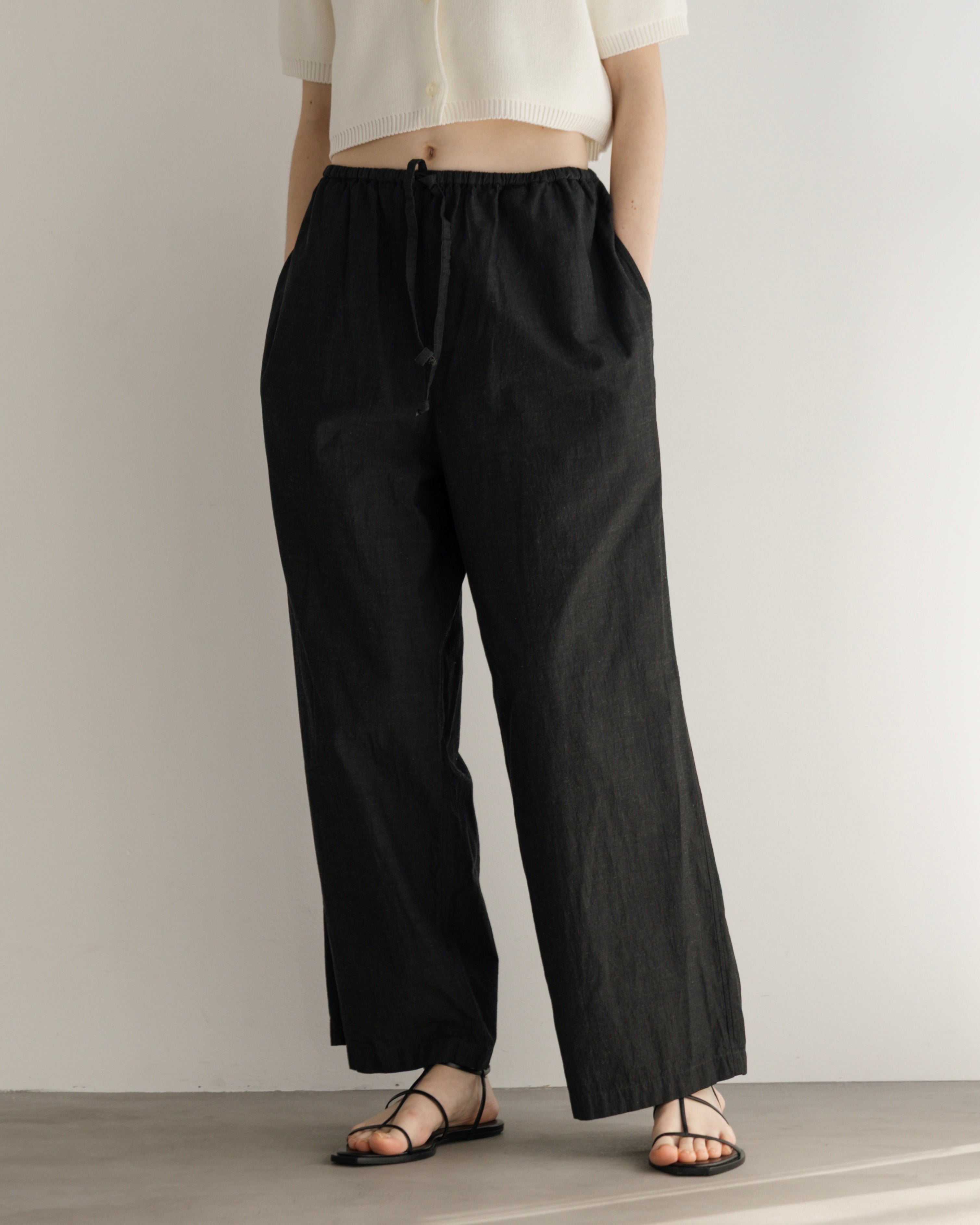 COTTON LINEN PAJAMA PANTS(コットンリネンパジャマパンツ)|BIYOMA(ビヨーマ)OFFICIAL ONLINE STORE
