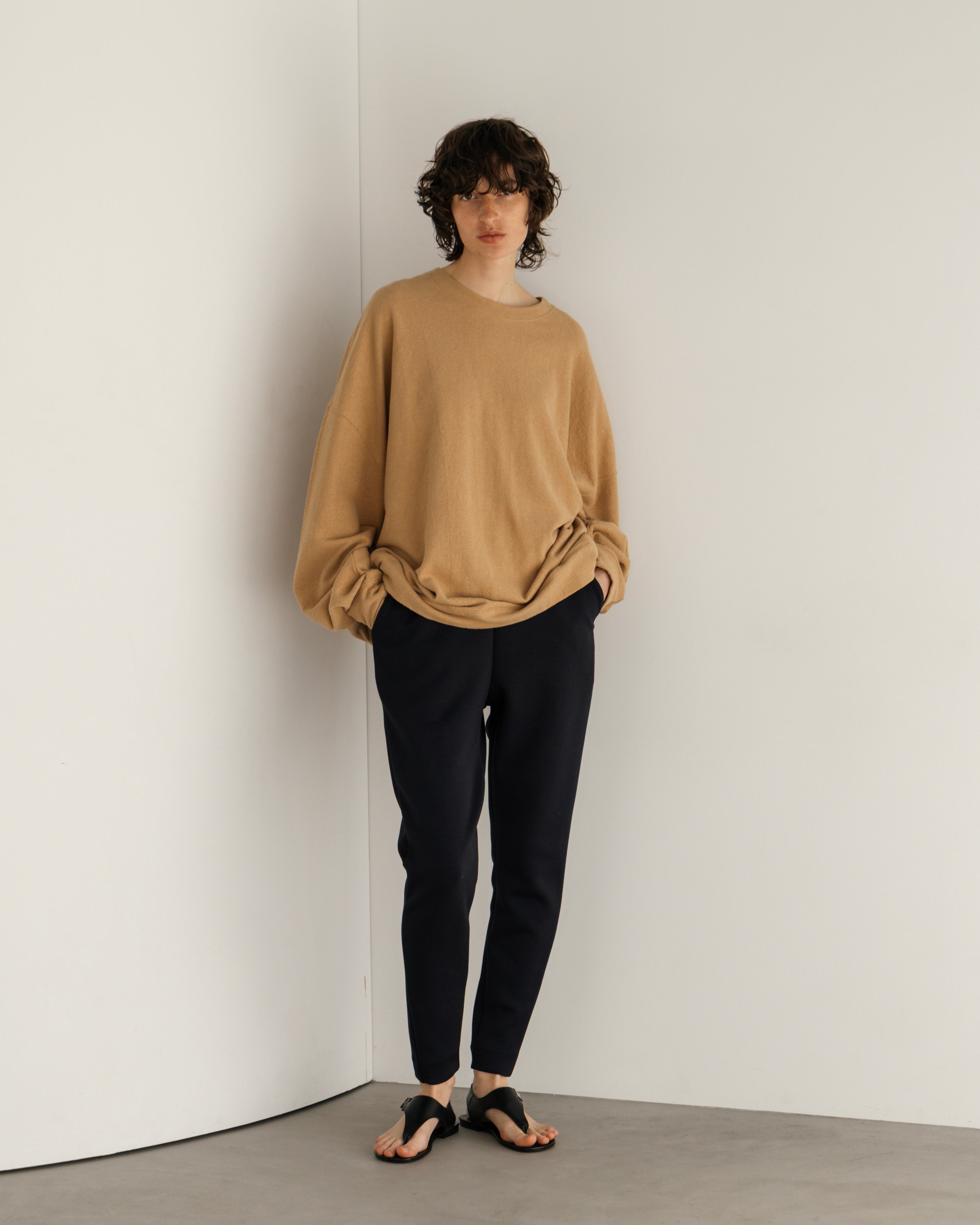 COTTON LINEN RIB LOOSE SILHOUETTE PULLOVER(コットンリネンリブルーズシルエットプルオーバー)|BIYOMA(ビヨーマ)OFFICIAL ONLINE STORE