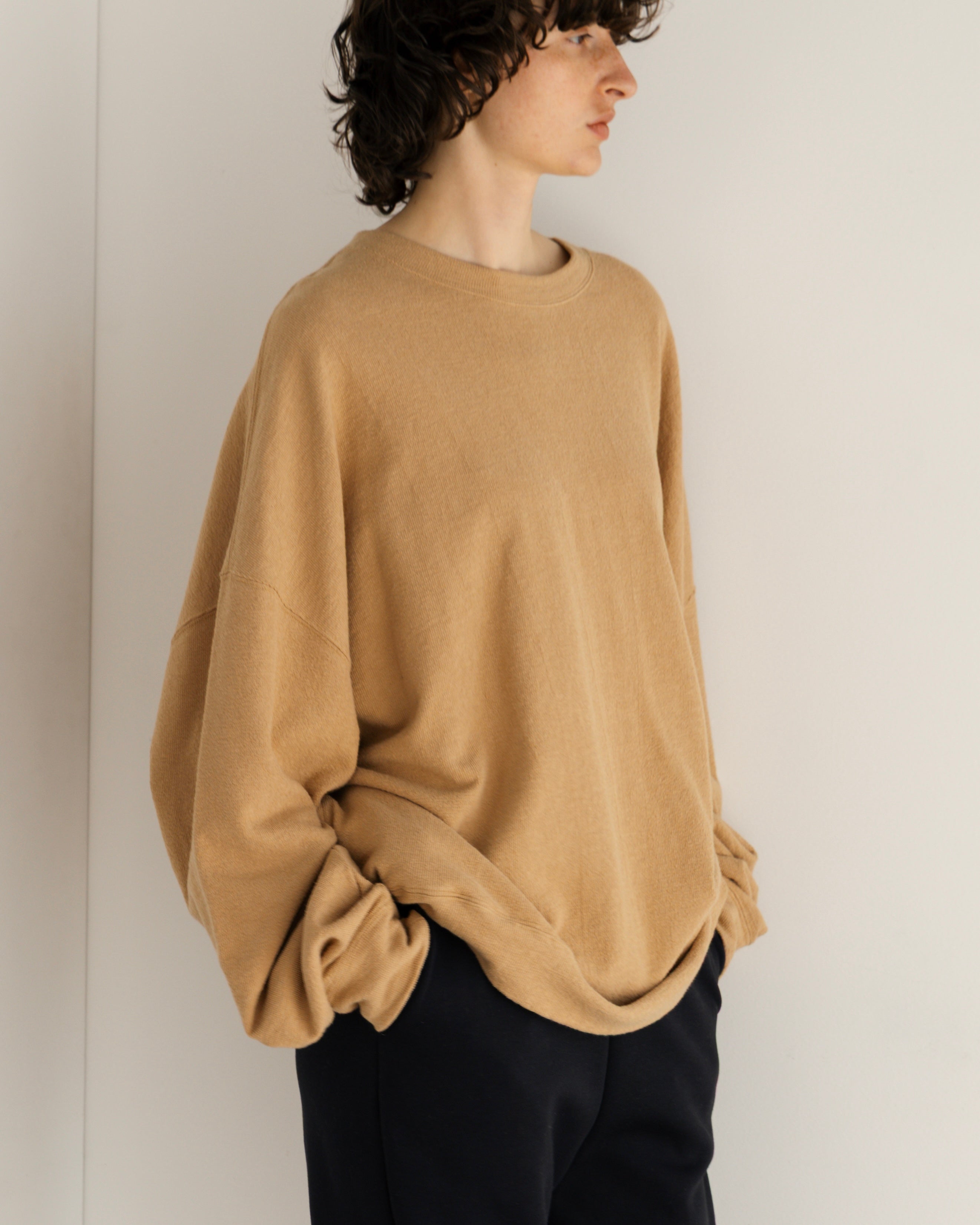 COTTON LINEN RIB LOOSE SILHOUETTE PULLOVER(コットンリネンリブルーズシルエットプルオーバー)|BIYOMA(ビヨーマ)OFFICIAL ONLINE STORE