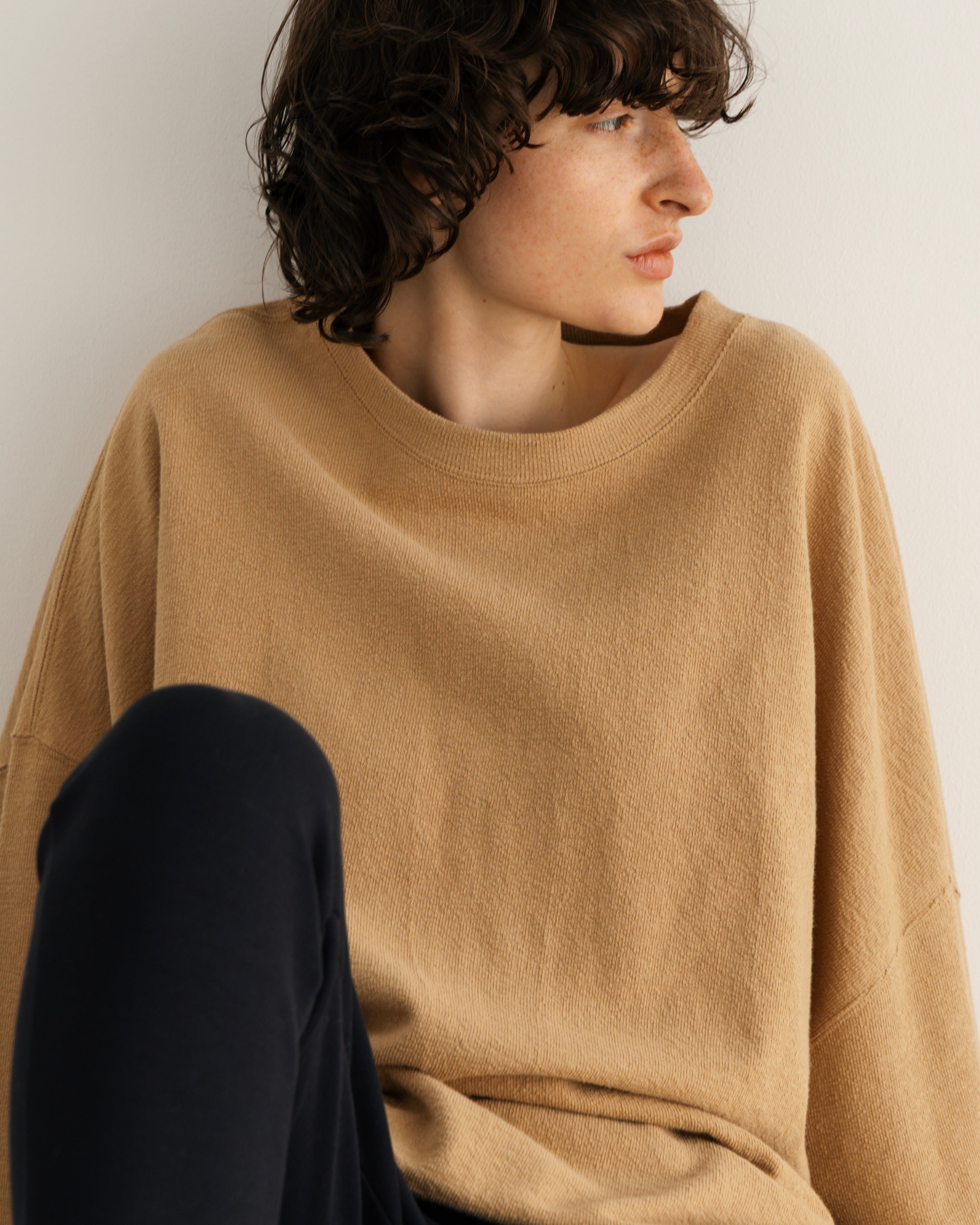 COTTON LINEN RIB LOOSE SILHOUETTE PULLOVER(コットンリネンリブルーズシルエットプルオーバー)|BIYOMA(ビヨーマ)OFFICIAL ONLINE STORE