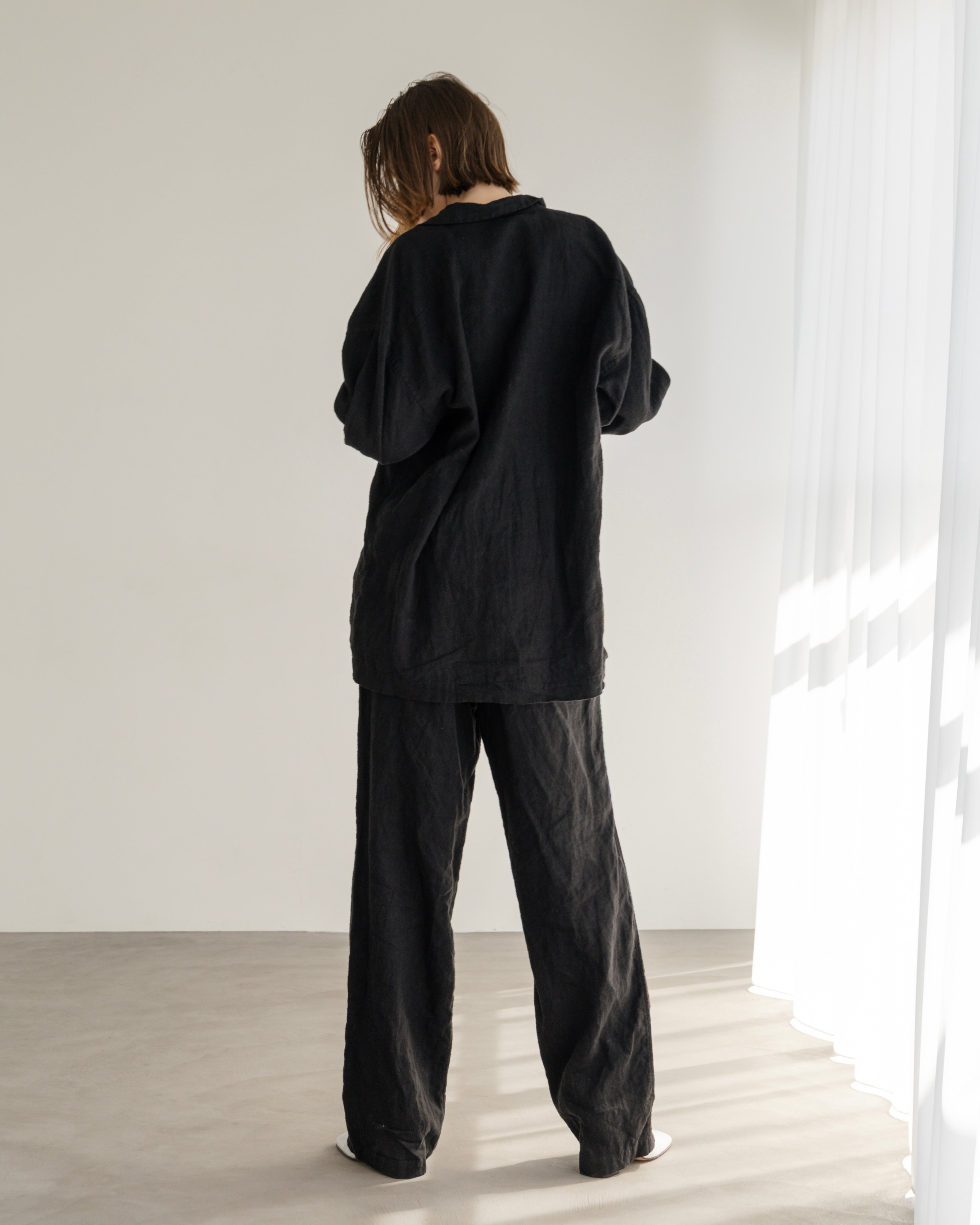 LINEN OPEN COLLAR SHIRT(リネンオープンカラーシャツ)|BIYOMA(ビヨーマ)OFFICIAL ONLINE STORE