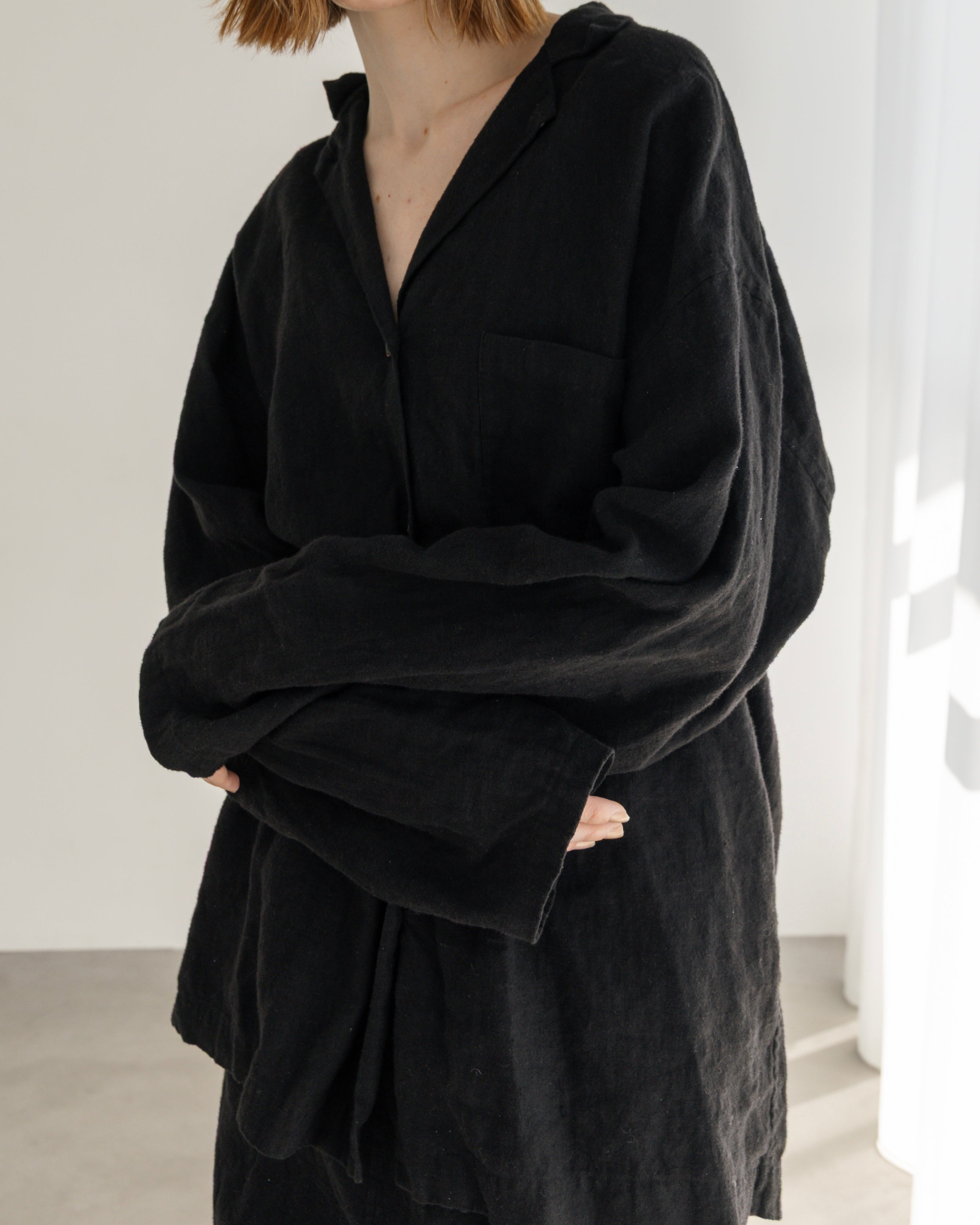 LINEN OPEN COLLAR SHIRT(リネンオープンカラーシャツ)|BIYOMA(ビヨーマ)OFFICIAL ONLINE STORE