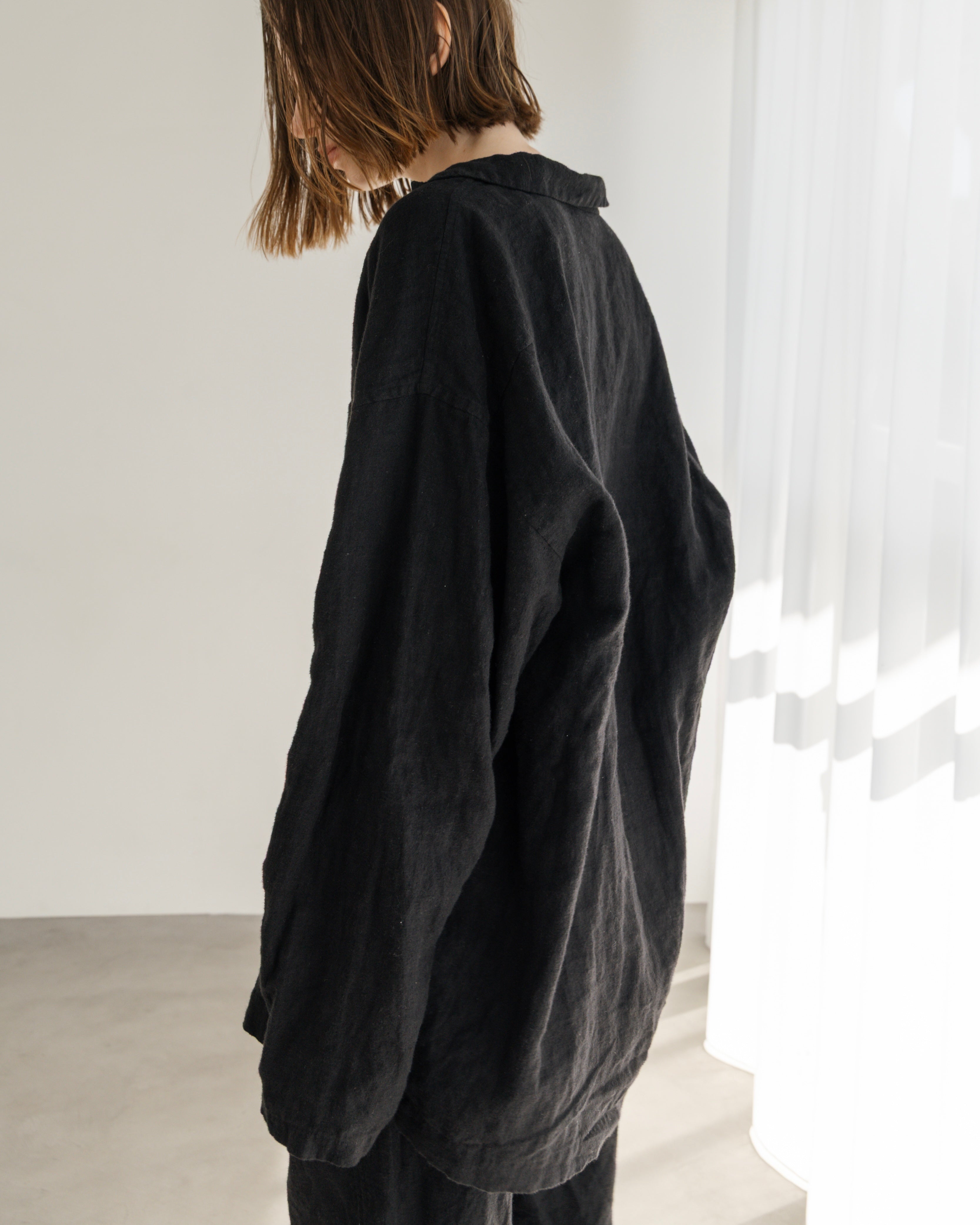 LINEN OPEN COLLAR SHIRT(リネンオープンカラーシャツ)|BIYOMA(ビヨーマ)OFFICIAL ONLINE STORE