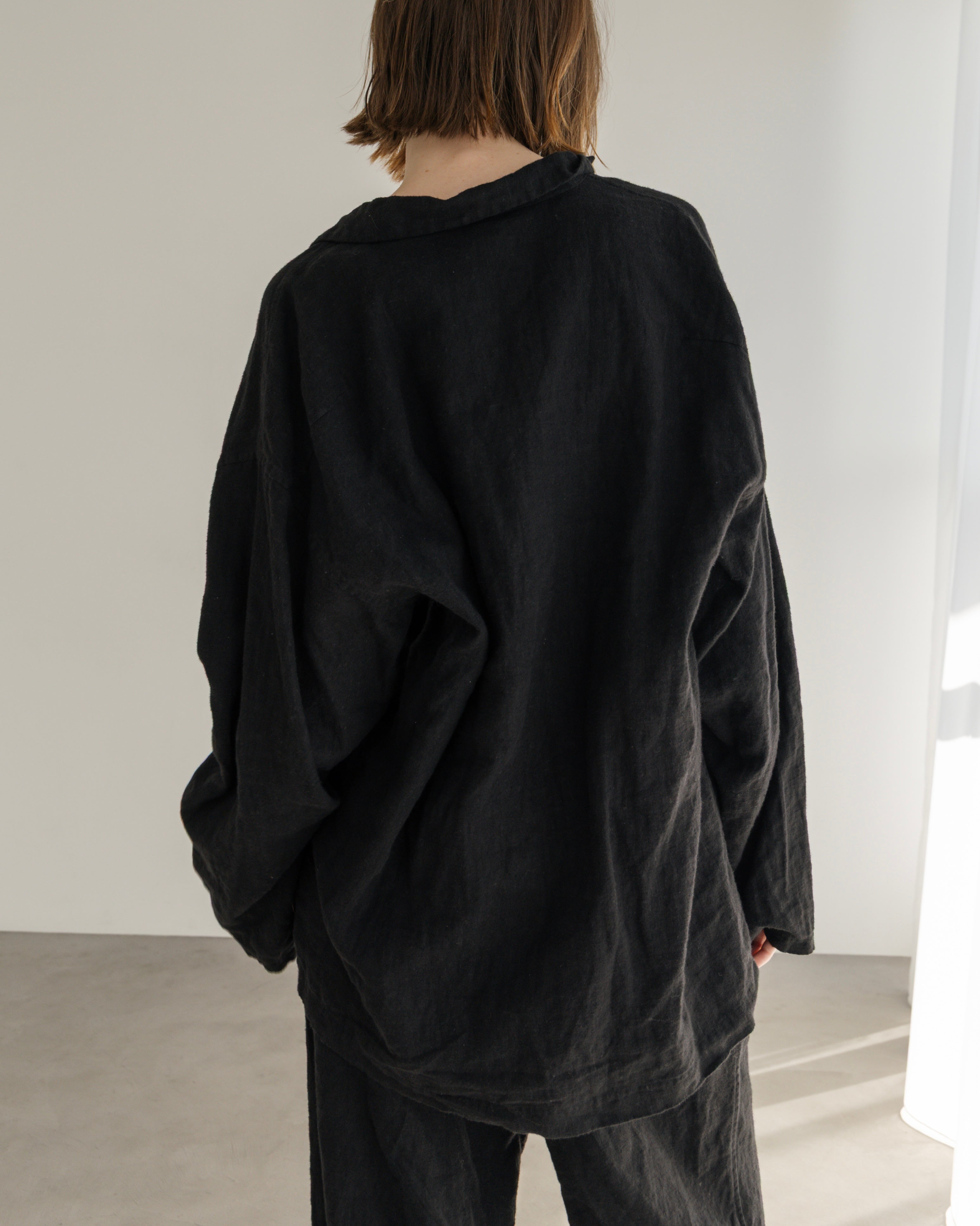 LINEN OPEN COLLAR SHIRT(リネンオープンカラーシャツ)|BIYOMA(ビヨーマ)OFFICIAL ONLINE STORE