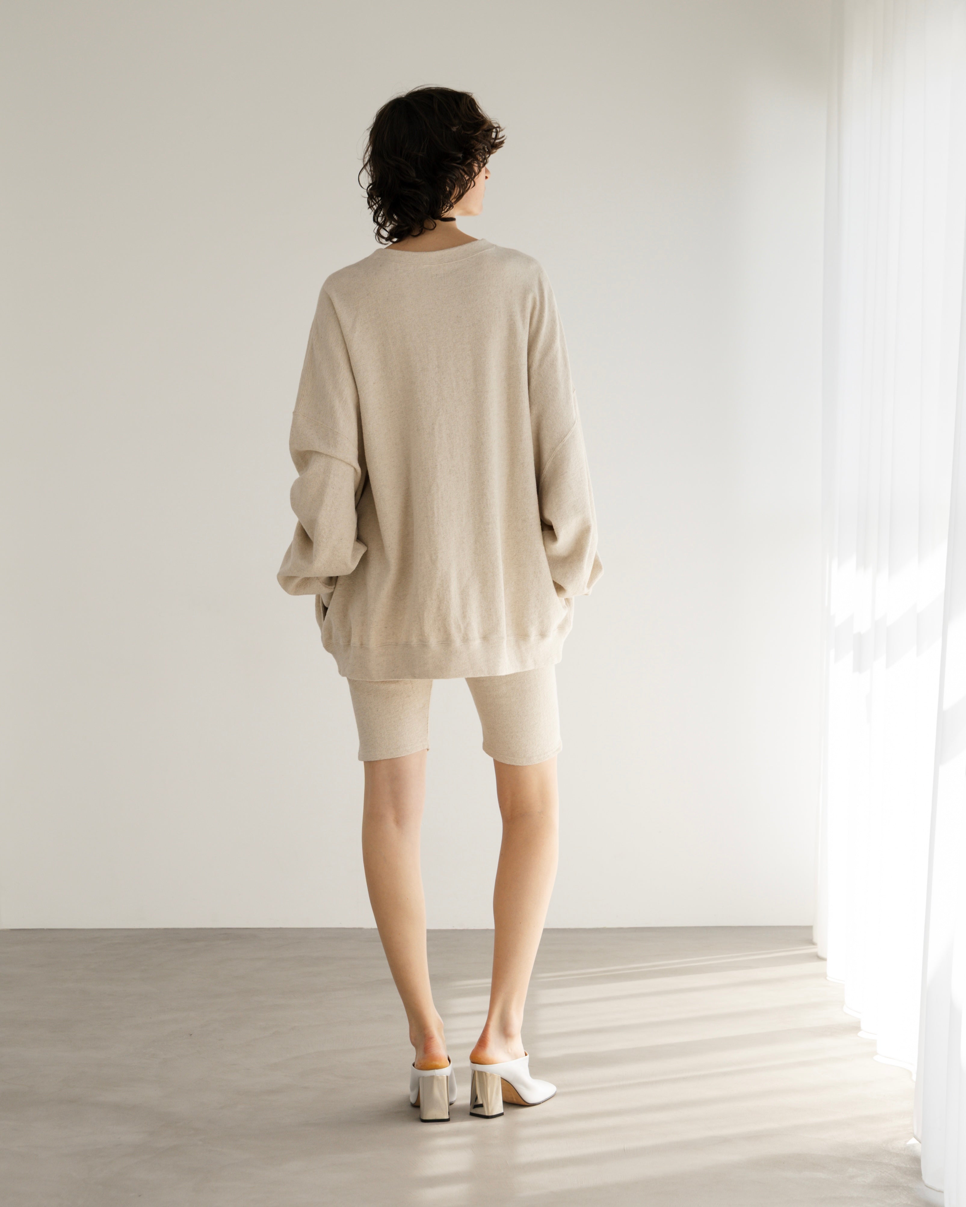 COTTON LINEN RIB LOOSE SILHOUETTE PULLOVER(コットンリネンリブルーズシルエットプルオーバー)|BIYOMA(ビヨーマ)OFFICIAL ONLINE STORE