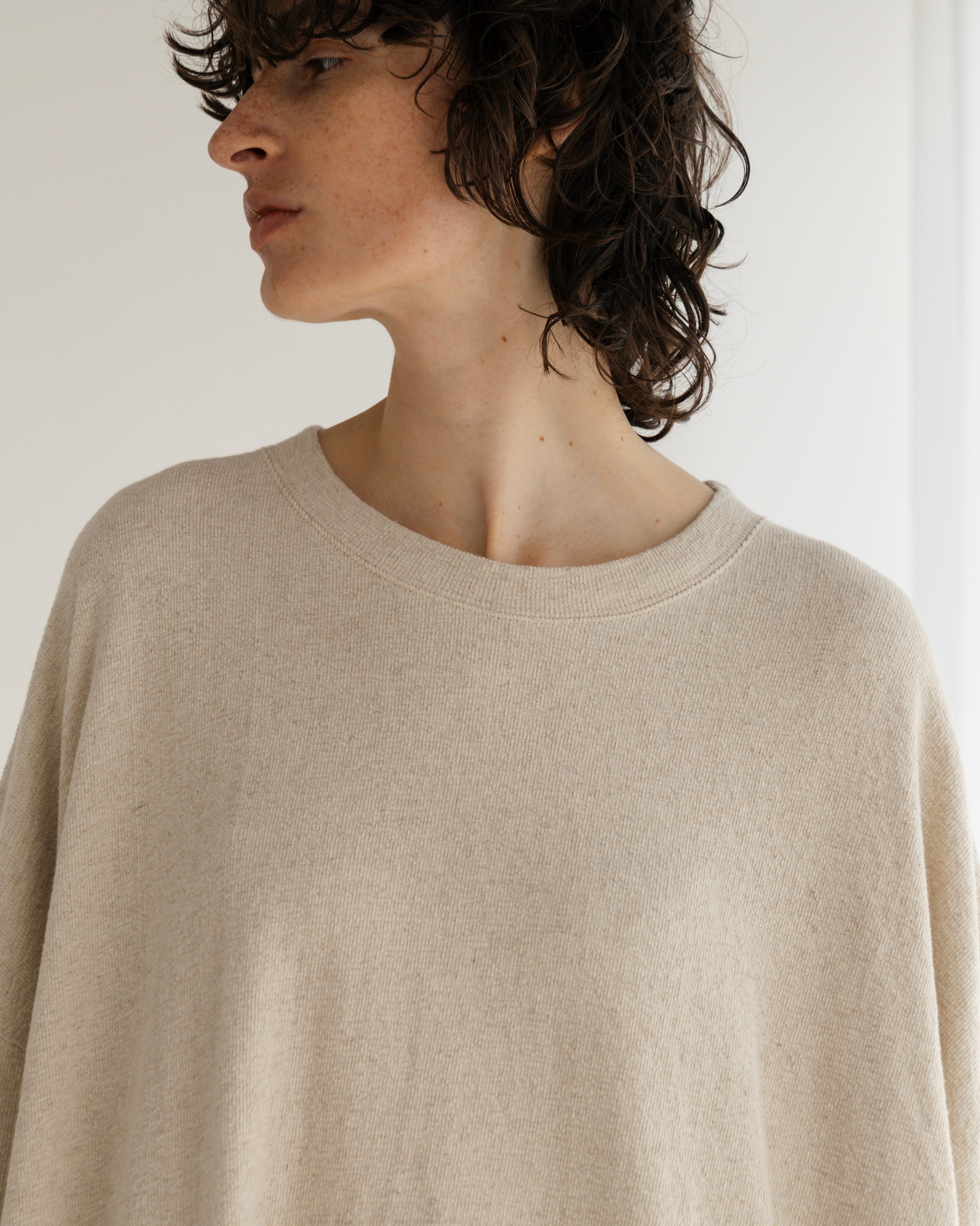COTTON LINEN RIB LOOSE SILHOUETTE PULLOVER(コットンリネンリブルーズシルエットプルオーバー)|BIYOMA(ビヨーマ)OFFICIAL ONLINE STORE