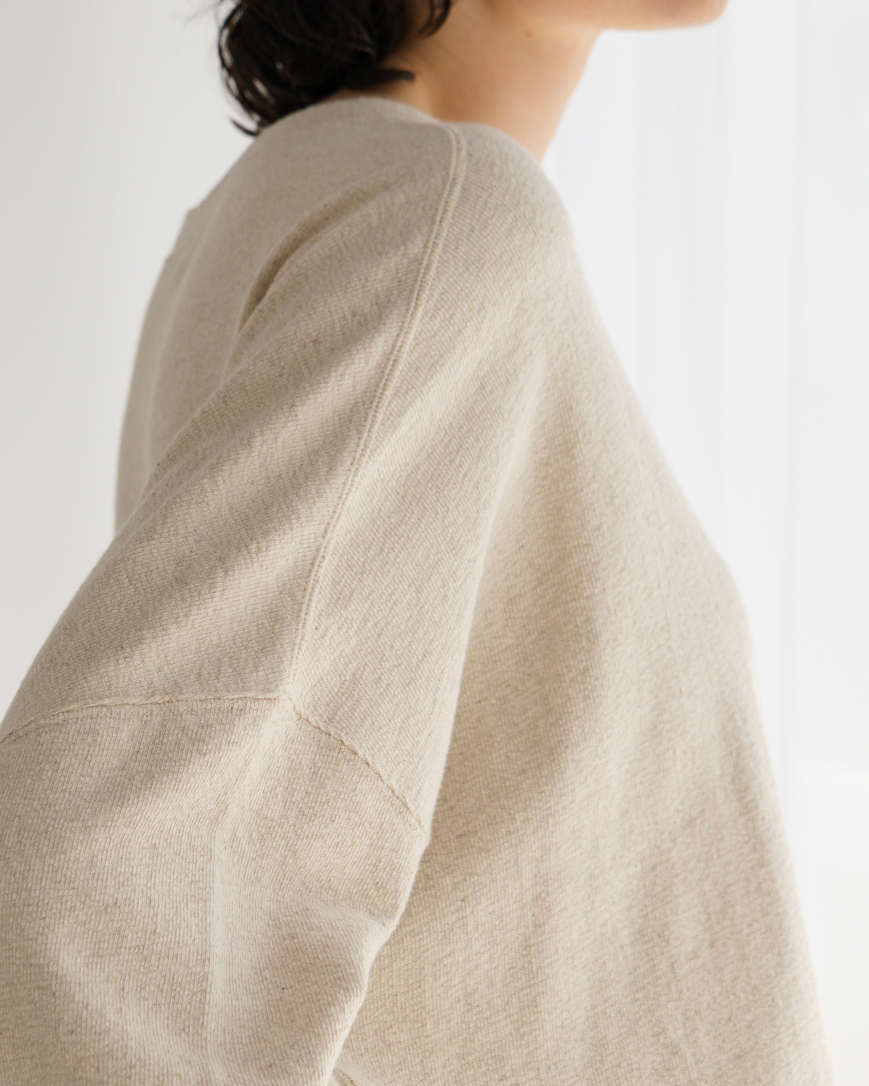 COTTON LINEN RIB LOOSE SILHOUETTE PULLOVER(コットンリネンリブルーズシルエットプルオーバー)|BIYOMA(ビヨーマ)OFFICIAL ONLINE STORE