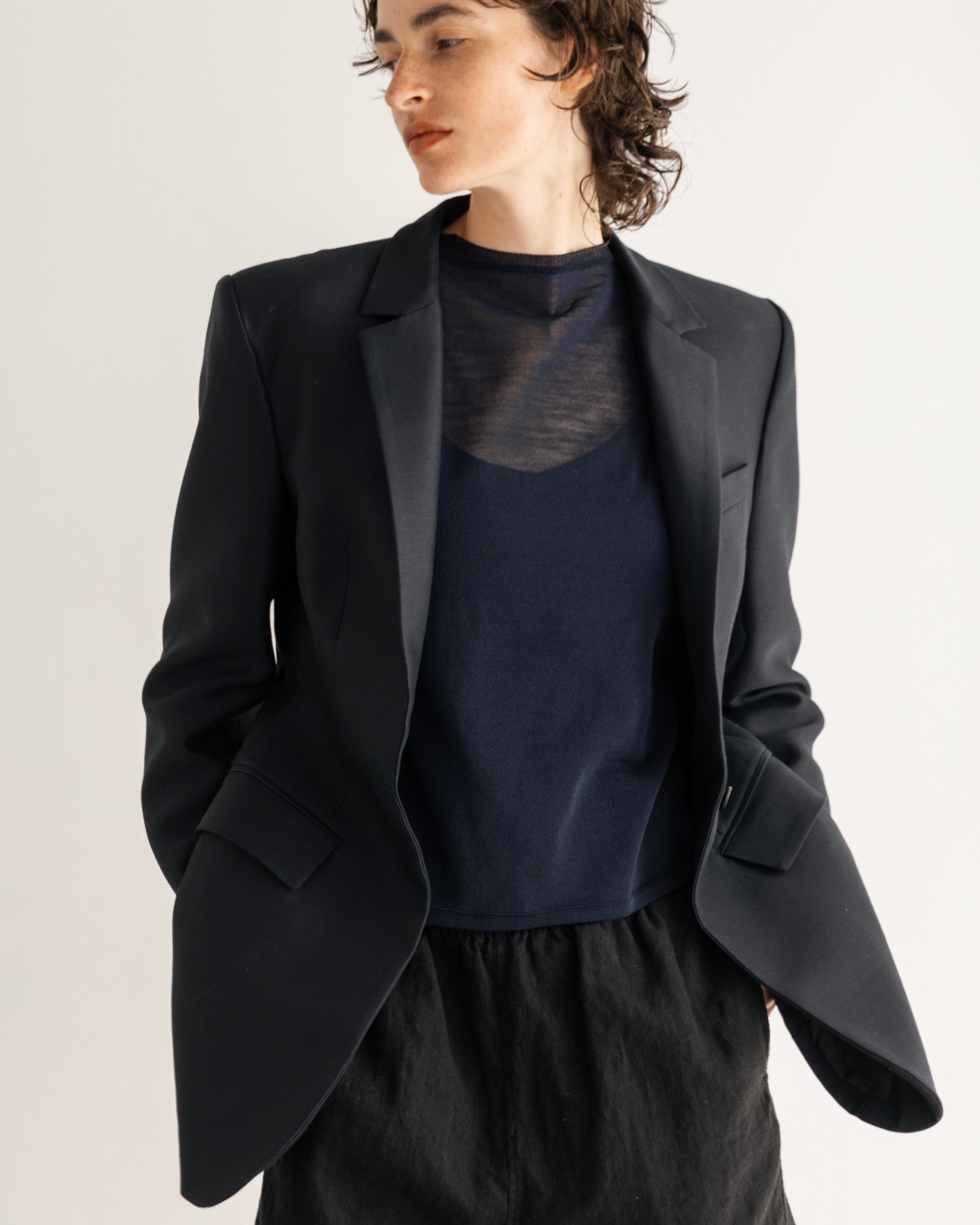 WOOL NYLON SHORT SLEEVE KNIT PULLOVER(ウールナイロンショートスリーブニットプルオーバー)|BIYOMA(ビヨーマ)OFFICIAL ONLINE STORE