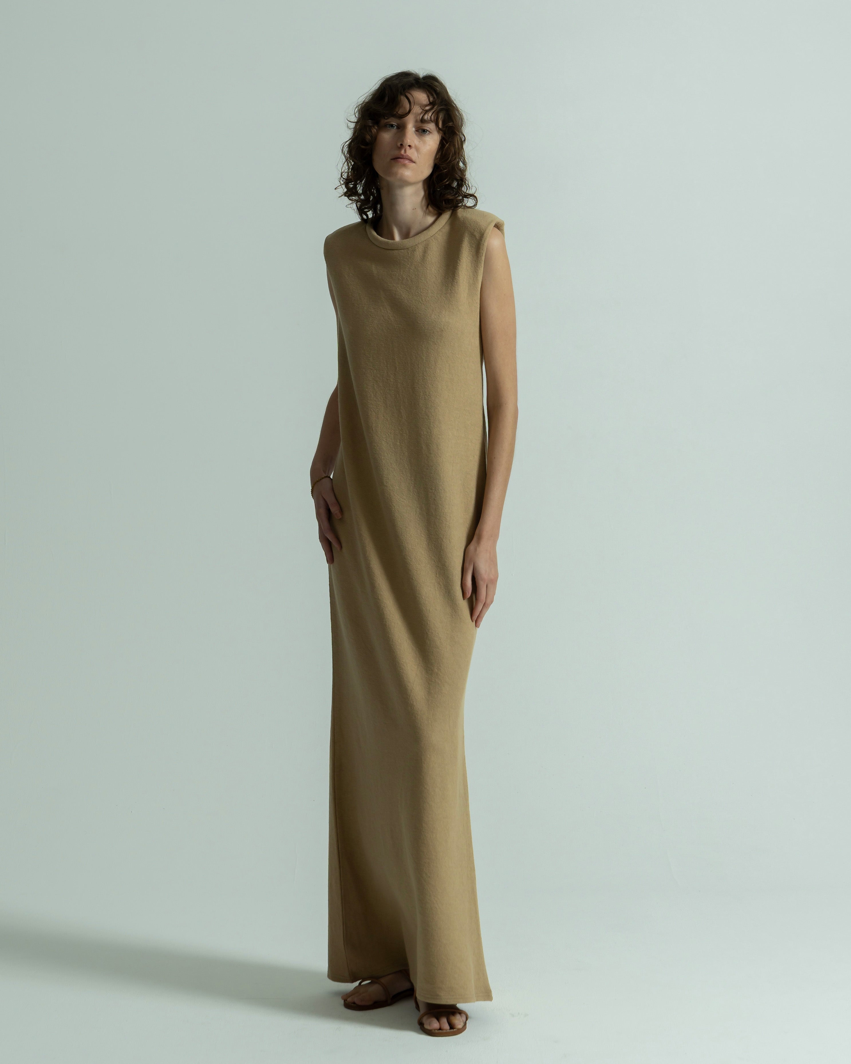 COTTON LINEN RIB NO SLEEVE DRESS(コットンリネンリブノースリーブドレス)|BIYOMA(ビヨーマ)OFFICIAL ONLINE STORE