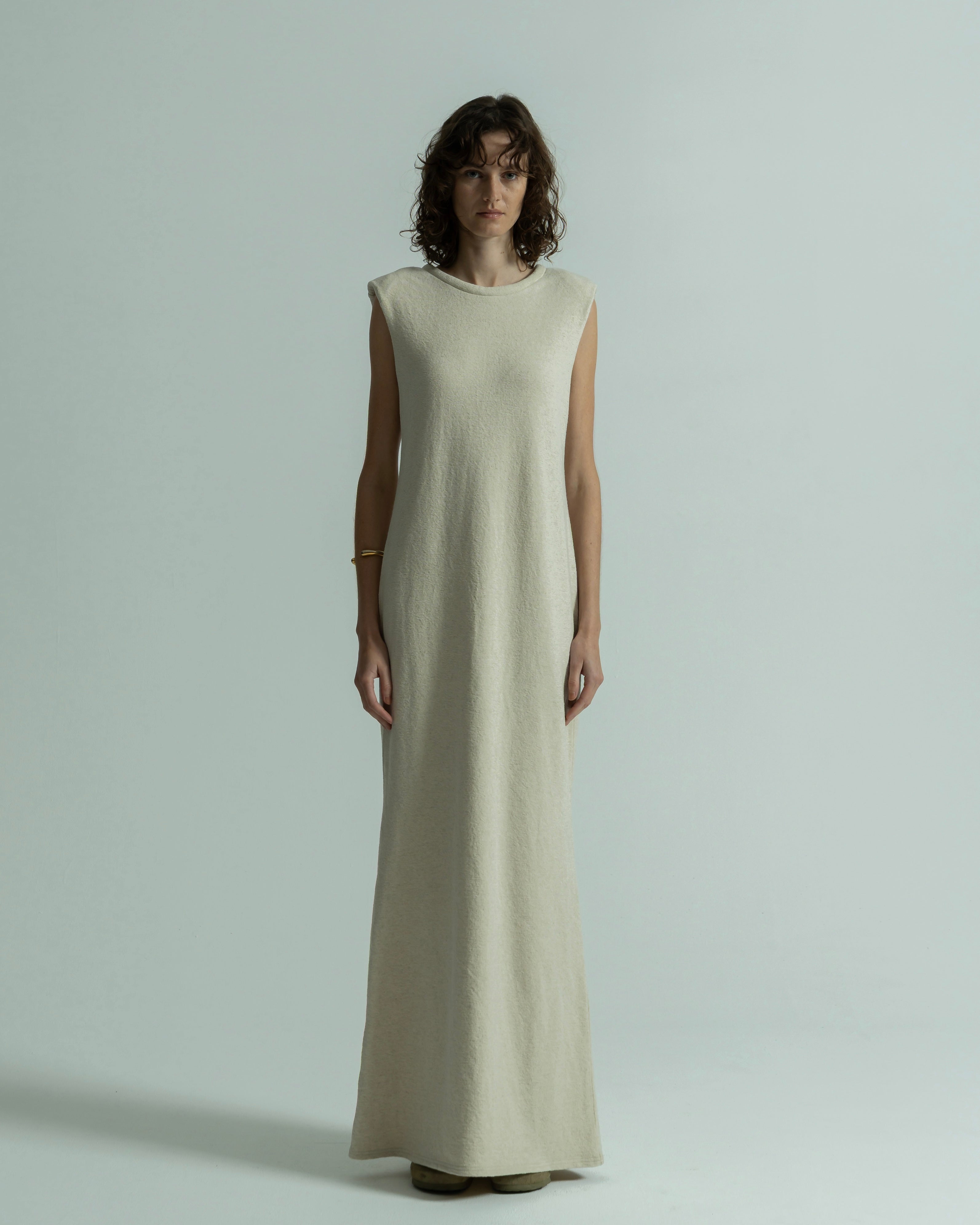 COTTON LINEN RIB NO SLEEVE DRESS(コットンリネンリブノースリーブドレス)|BIYOMA(ビヨーマ)OFFICIAL ONLINE STORE