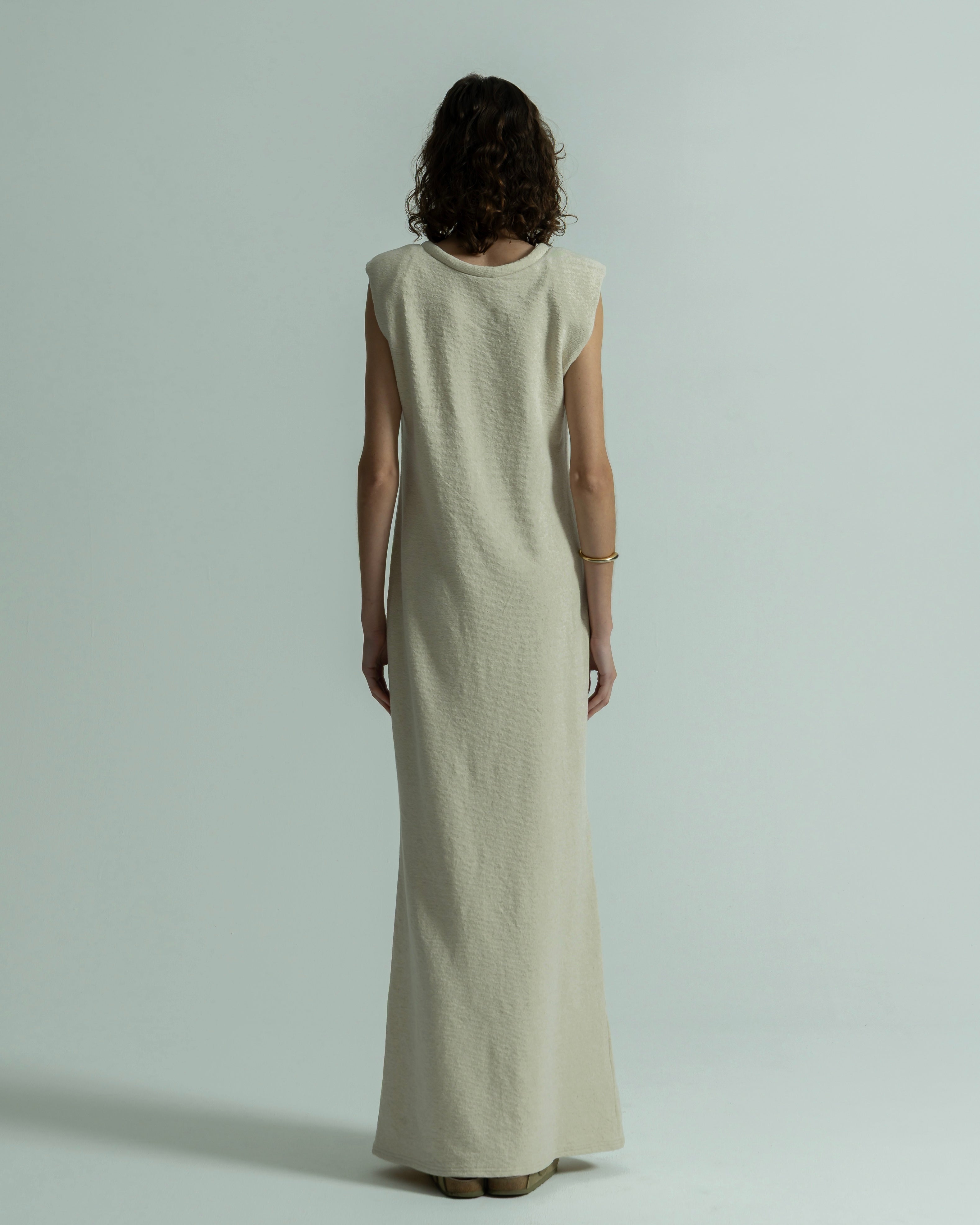 COTTON LINEN RIB NO SLEEVE DRESS(コットンリネンリブノースリーブドレス)|BIYOMA(ビヨーマ)OFFICIAL ONLINE STORE
