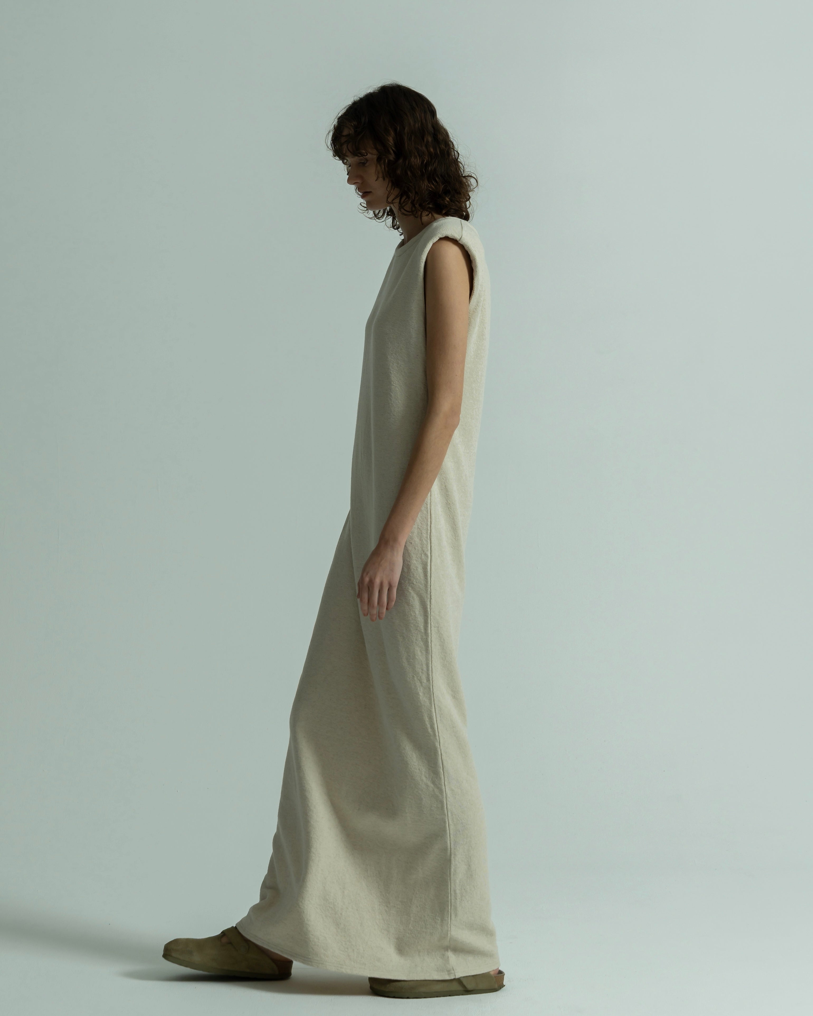 COTTON LINEN RIB NO SLEEVE DRESS(コットンリネンリブノースリーブドレス)|BIYOMA(ビヨーマ)OFFICIAL ONLINE STORE