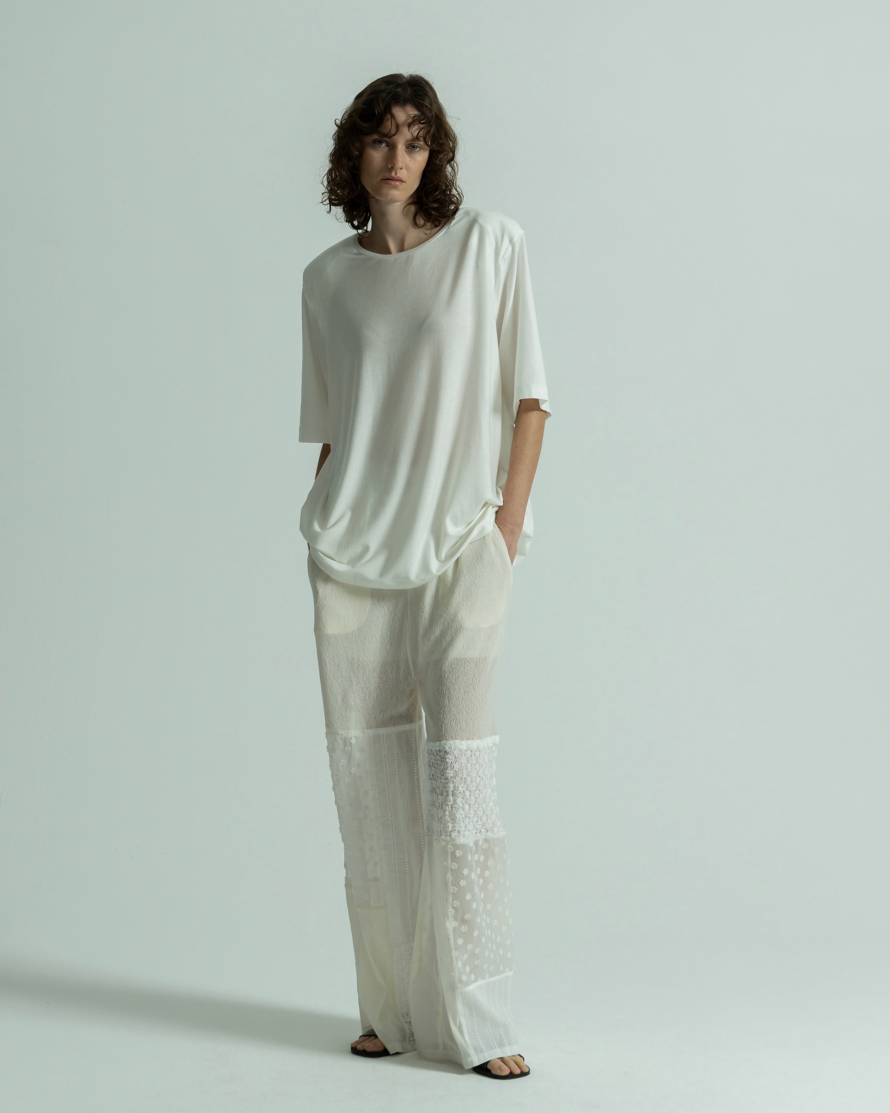 CASHMERE SILK SHORT SLEEVE PULLOVER(カシミヤシルクショートスリーブプルオーバー)|BIYOMA(ビヨーマ)OFFICIAL ONLINE STORE