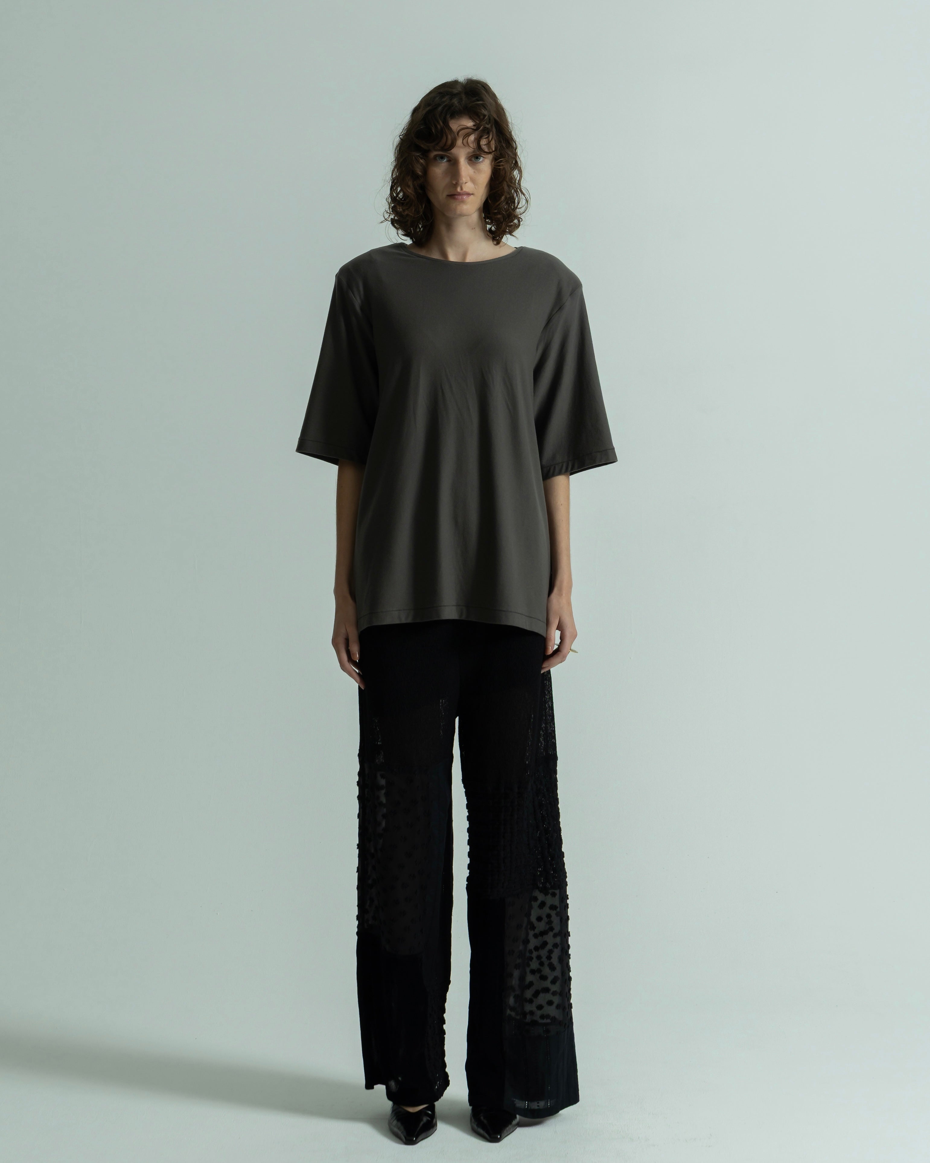 CASHMERE SILK SHORT SLEEVE PULLOVER(カシミヤシルクショートスリーブプルオーバー)|BIYOMA(ビヨーマ)OFFICIAL ONLINE STORE
