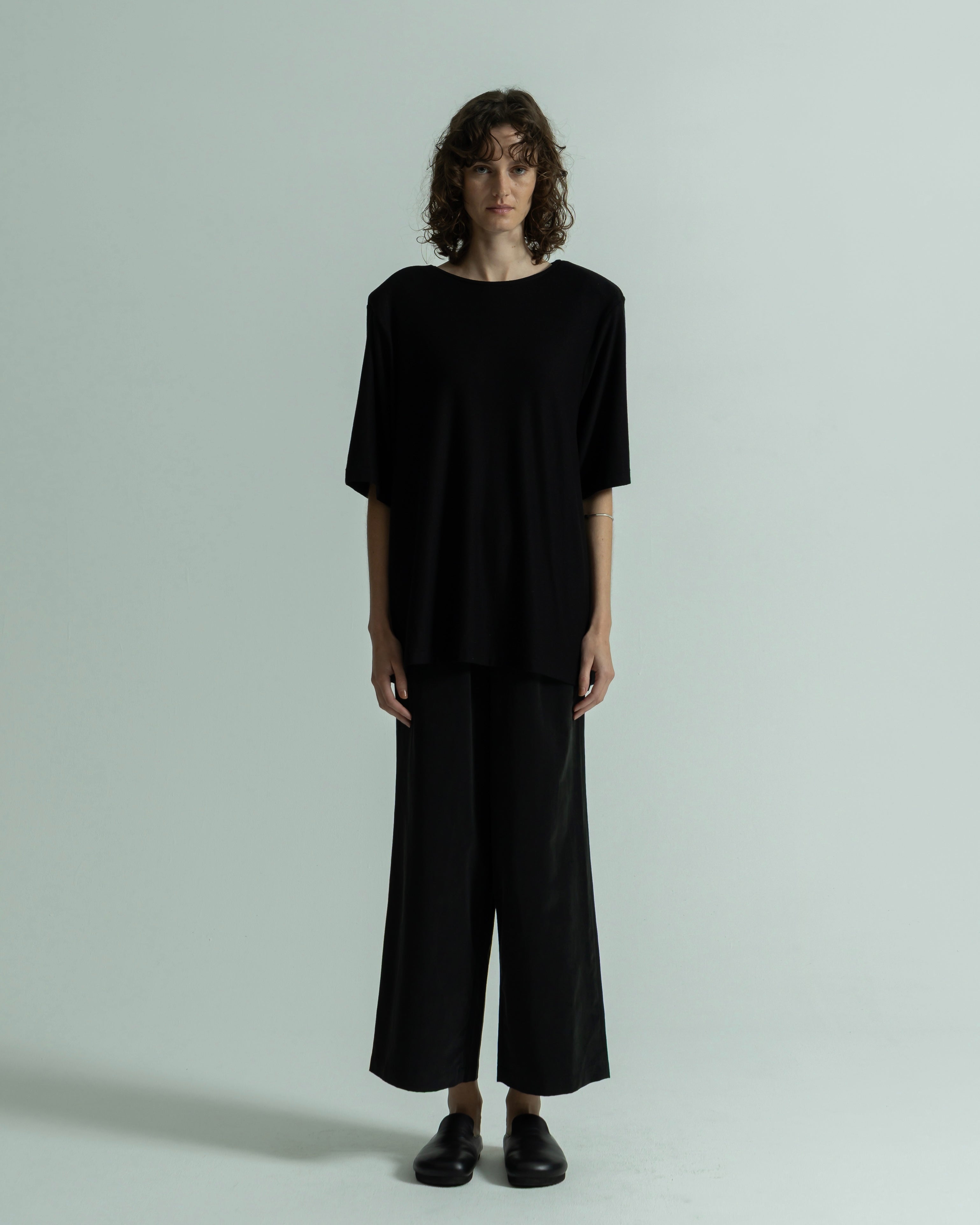 CASHMERE SILK SHORT SLEEVE PULLOVER(カシミヤシルクショートスリーブプルオーバー)|BIYOMA(ビヨーマ)OFFICIAL ONLINE STORE