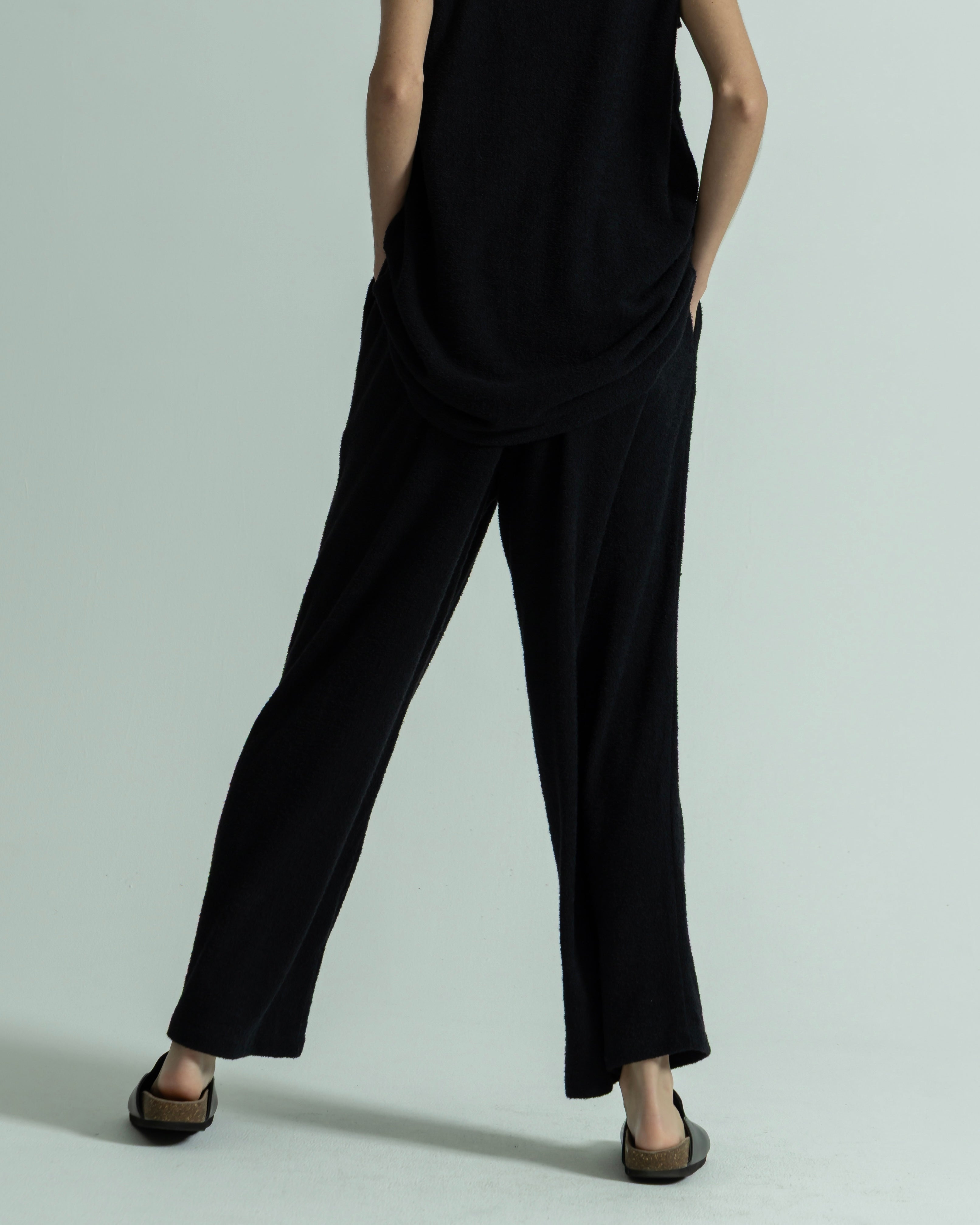 LOOP JERSEY CROPPED WIDE PANTS(ループジャージークロップドワイドパンツ)|BIYOMA(ビヨーマ)OFFICIAL ONLINE STORE