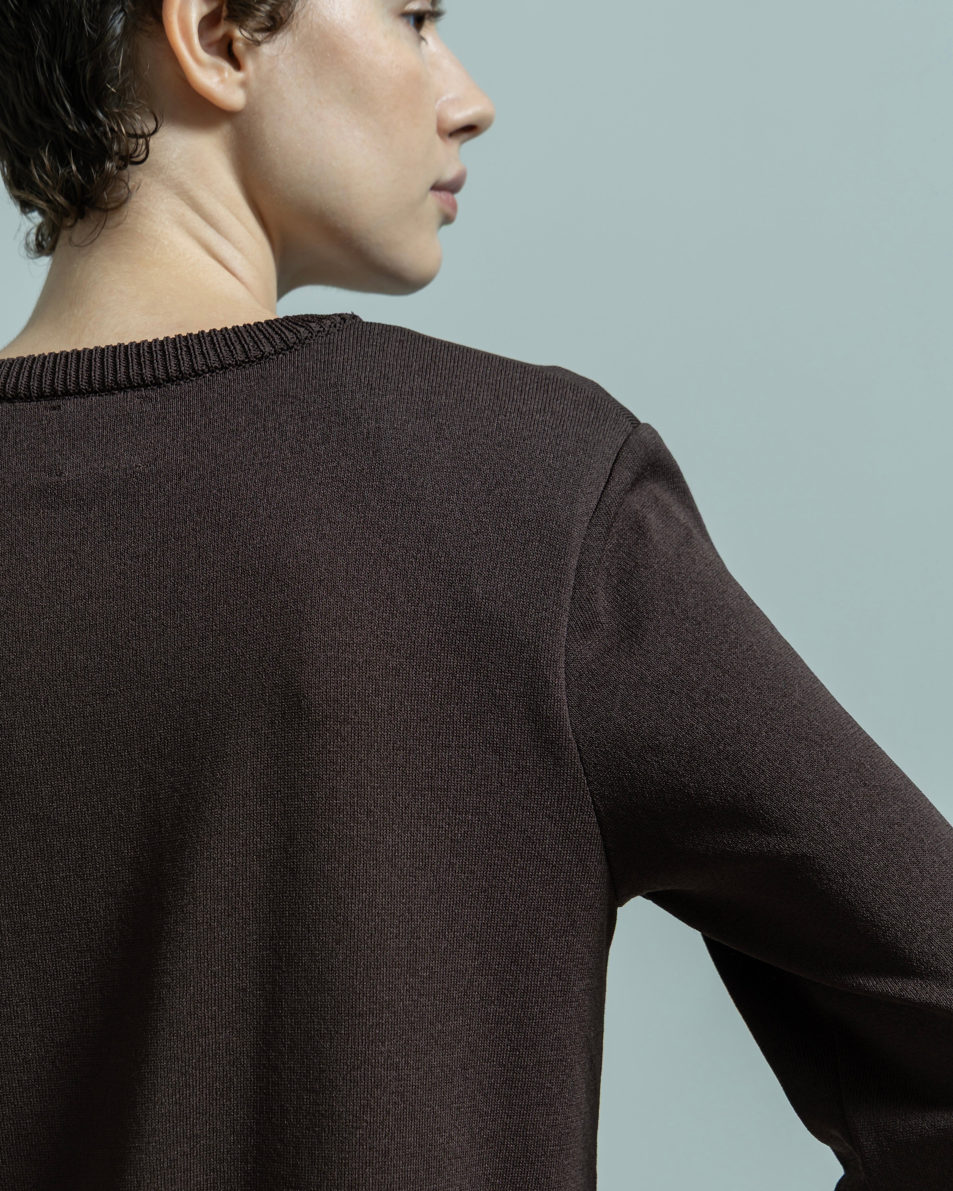 ACETATE NYLON SHORT SLEEVE KNIT PULLOVER(アセテートナイロンショートスリーブニットプルオーバー)|BIYOMA(ビヨーマ)OFFICIAL ONLINE STORE