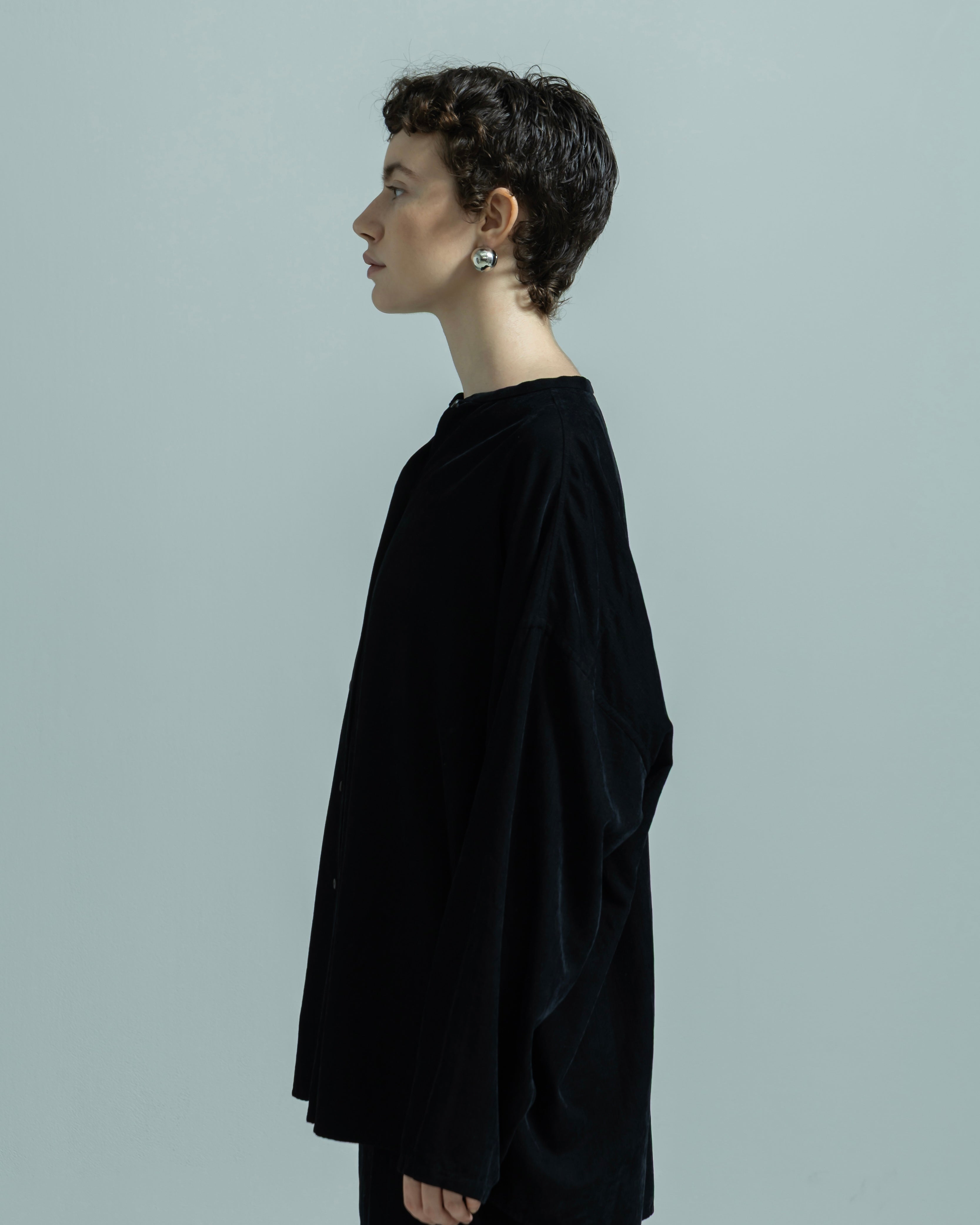 COTTON RAYON CORDUROY NO COLLAR SHIRT(コットンレーヨンコーデュロイノーカラーシャツ)|BIYOMA(ビヨーマ)OFFICIAL ONLINE STORE
