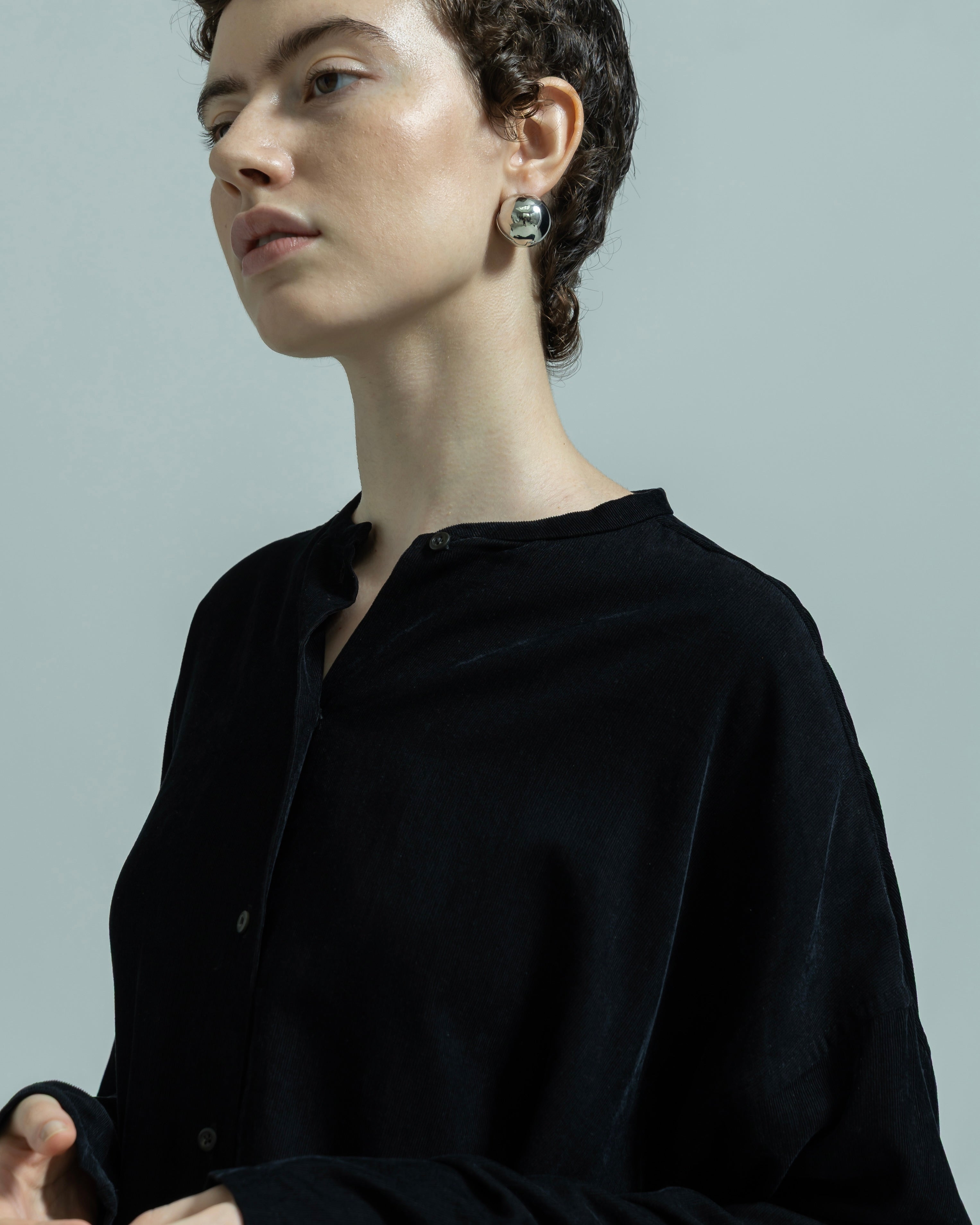 COTTON RAYON CORDUROY NO COLLAR SHIRT(コットンレーヨンコーデュロイノーカラーシャツ)|BIYOMA(ビヨーマ)OFFICIAL ONLINE STORE