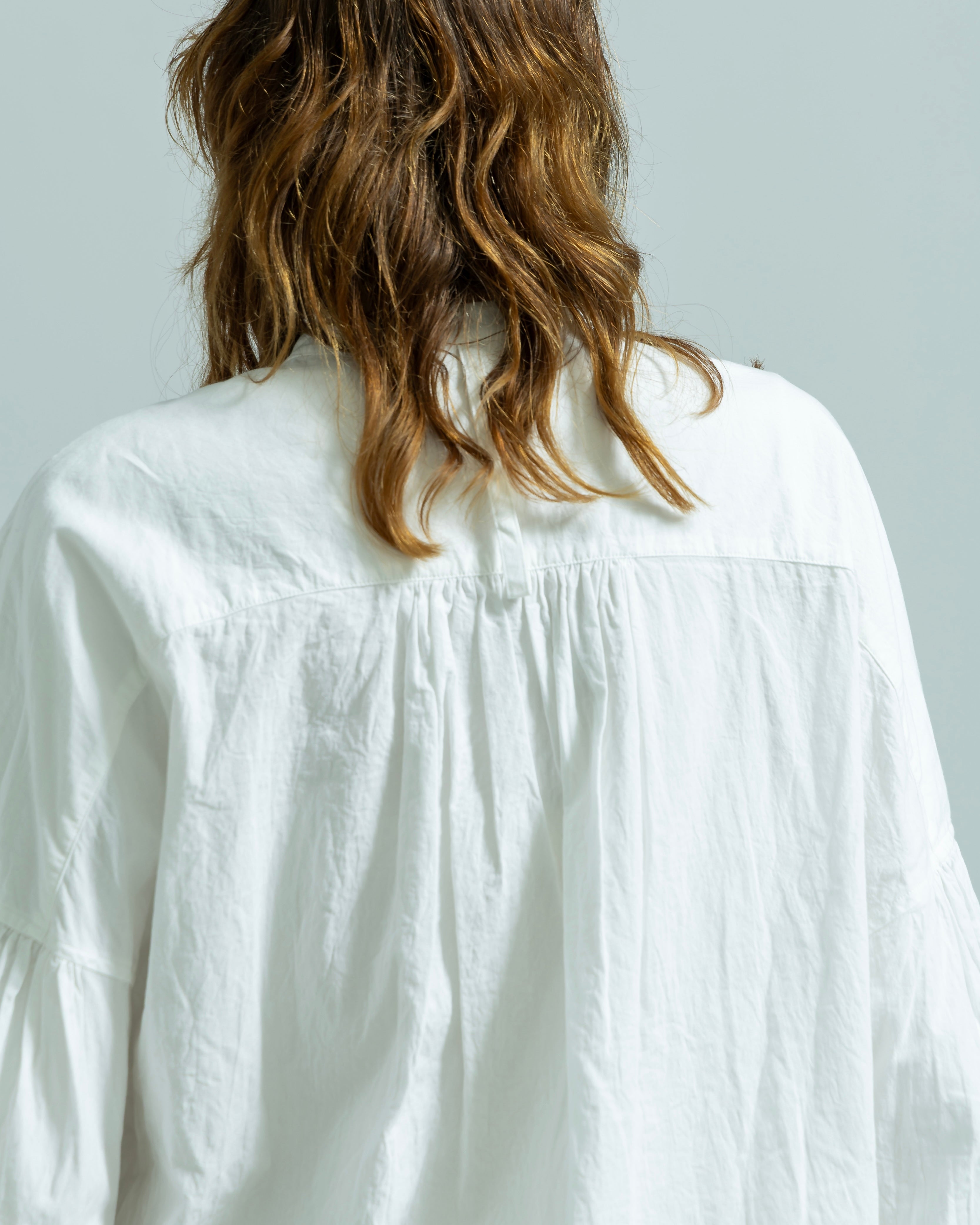 COTTON LINEN WIDE RELAX BLOUSE