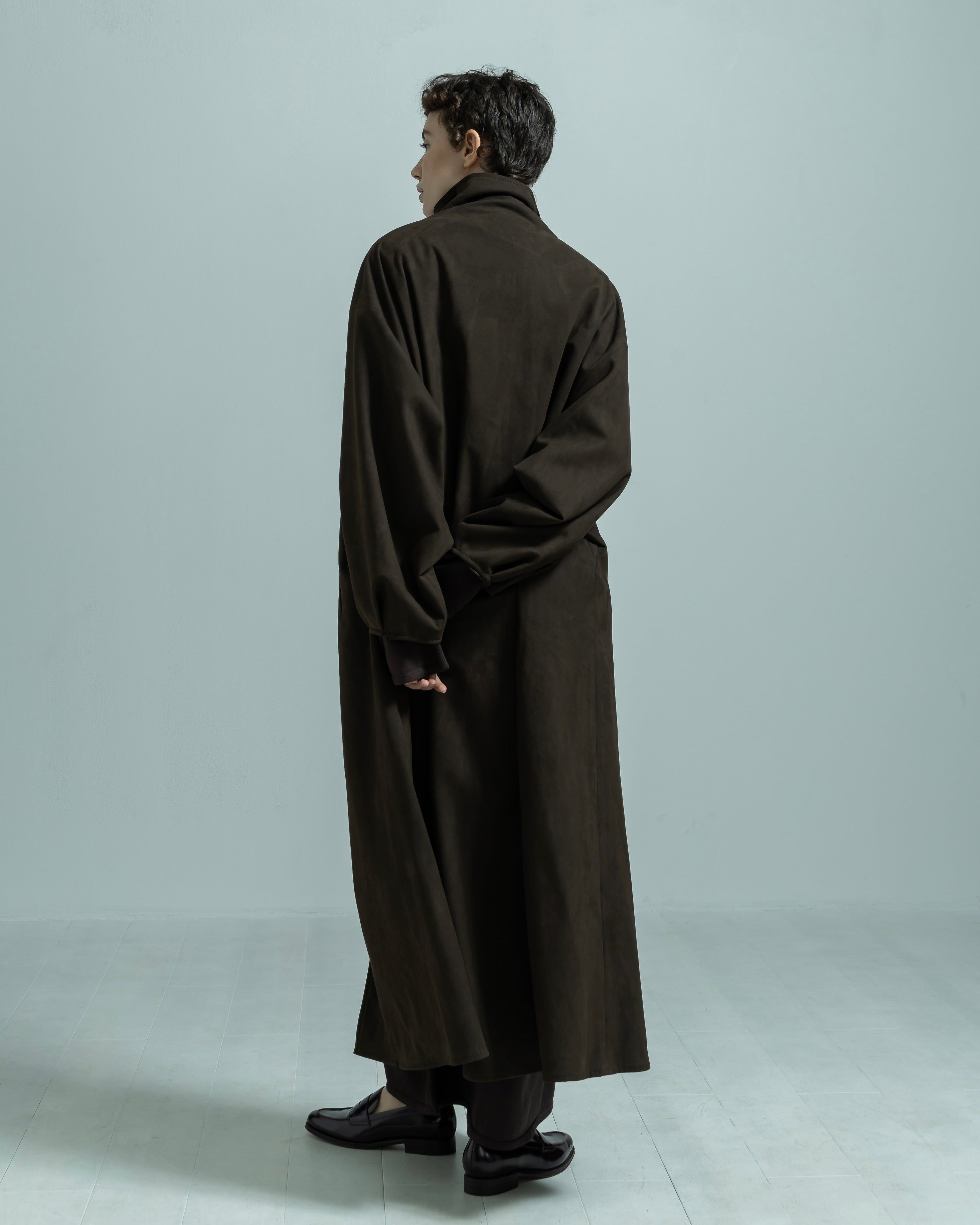 ECO SUEDE STAND COLLAR COAT(エコスエードスタンドカラーコート)|BIYOMA(ビヨーマ)OFFICIAL ONLINE STORE