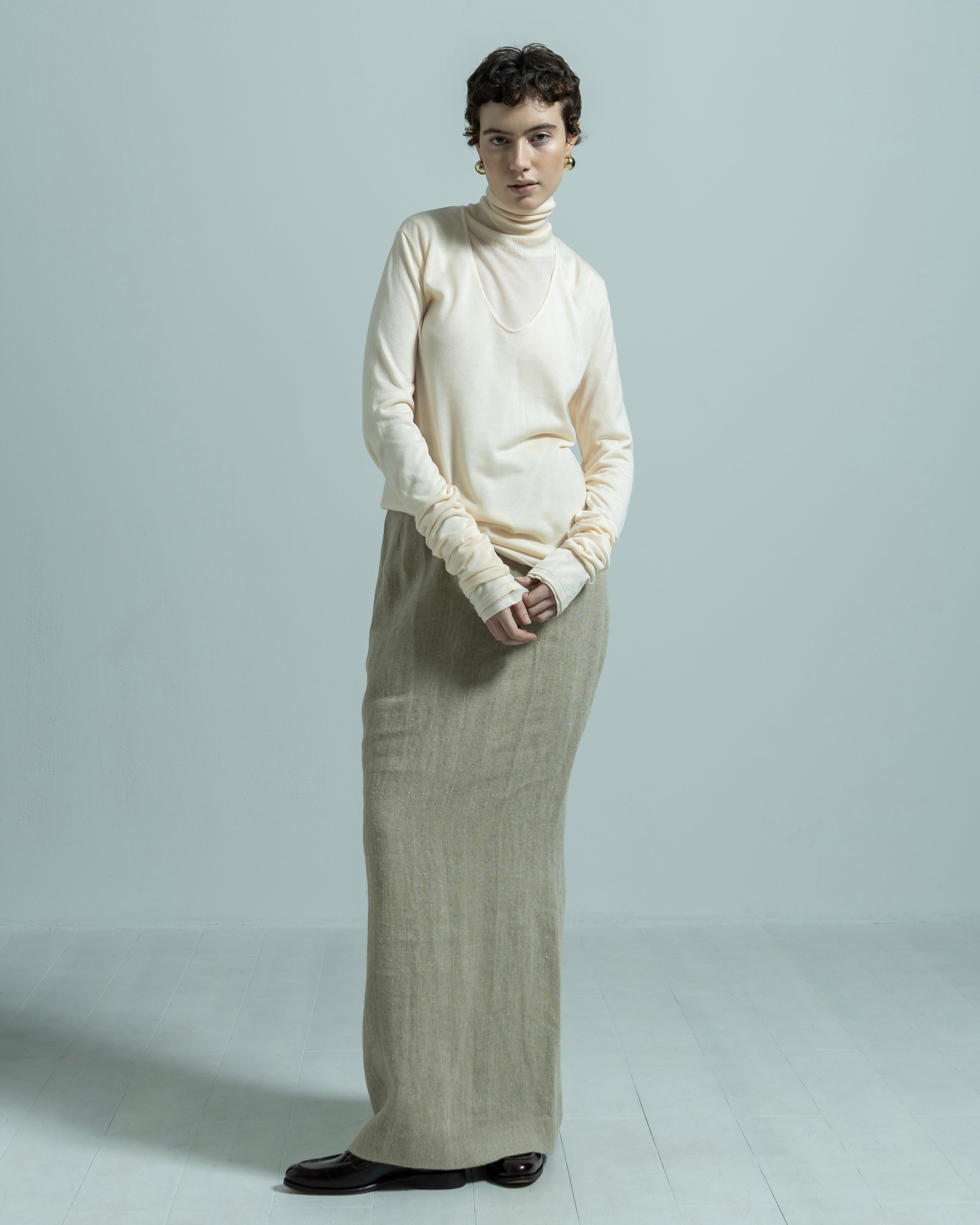 LYOCELL CASHMERE TURTLENECK KNIT PULLOVER(リヨセルカシミヤタートルネックプルオーバー)|BIYOMA(ビヨーマ)OFFICIAL ONLINE STORE