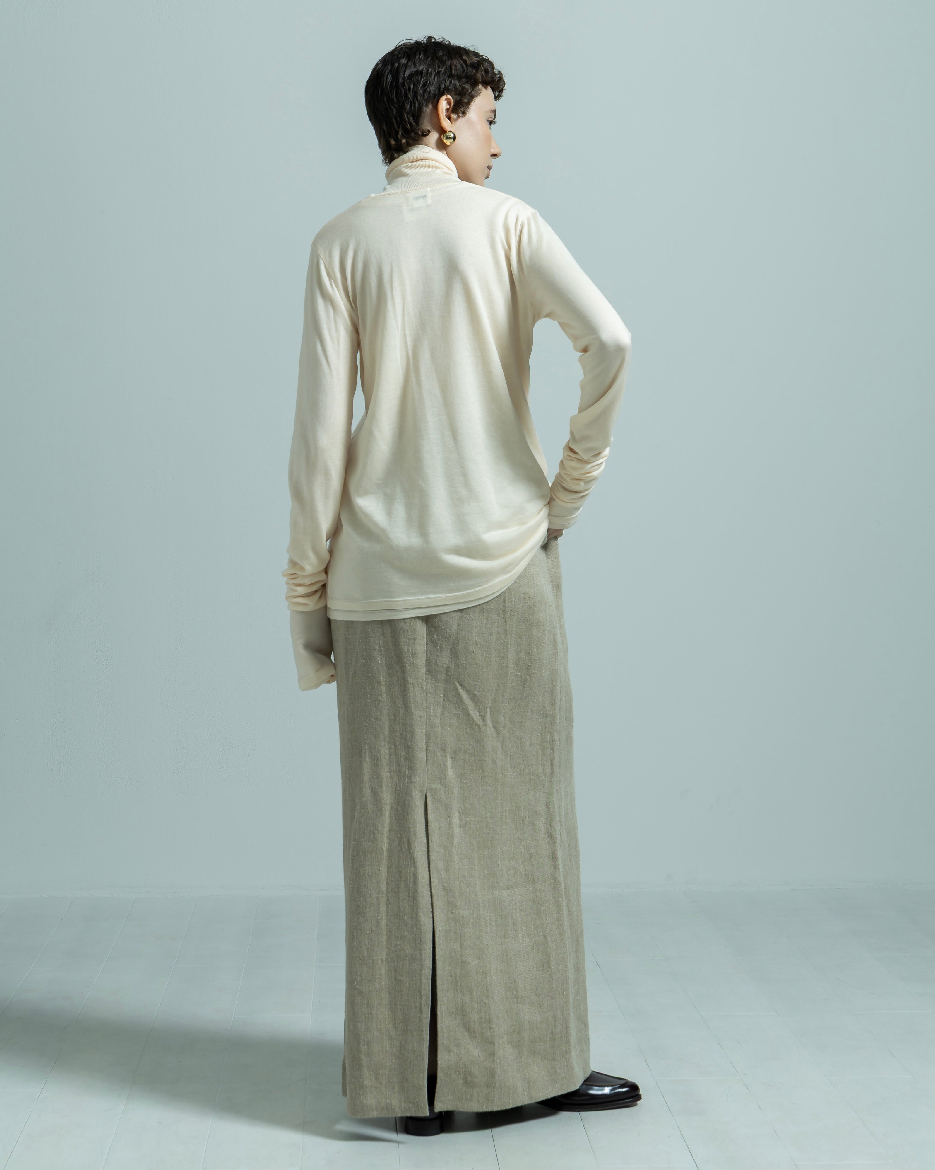 LINEN LONG SKIRT