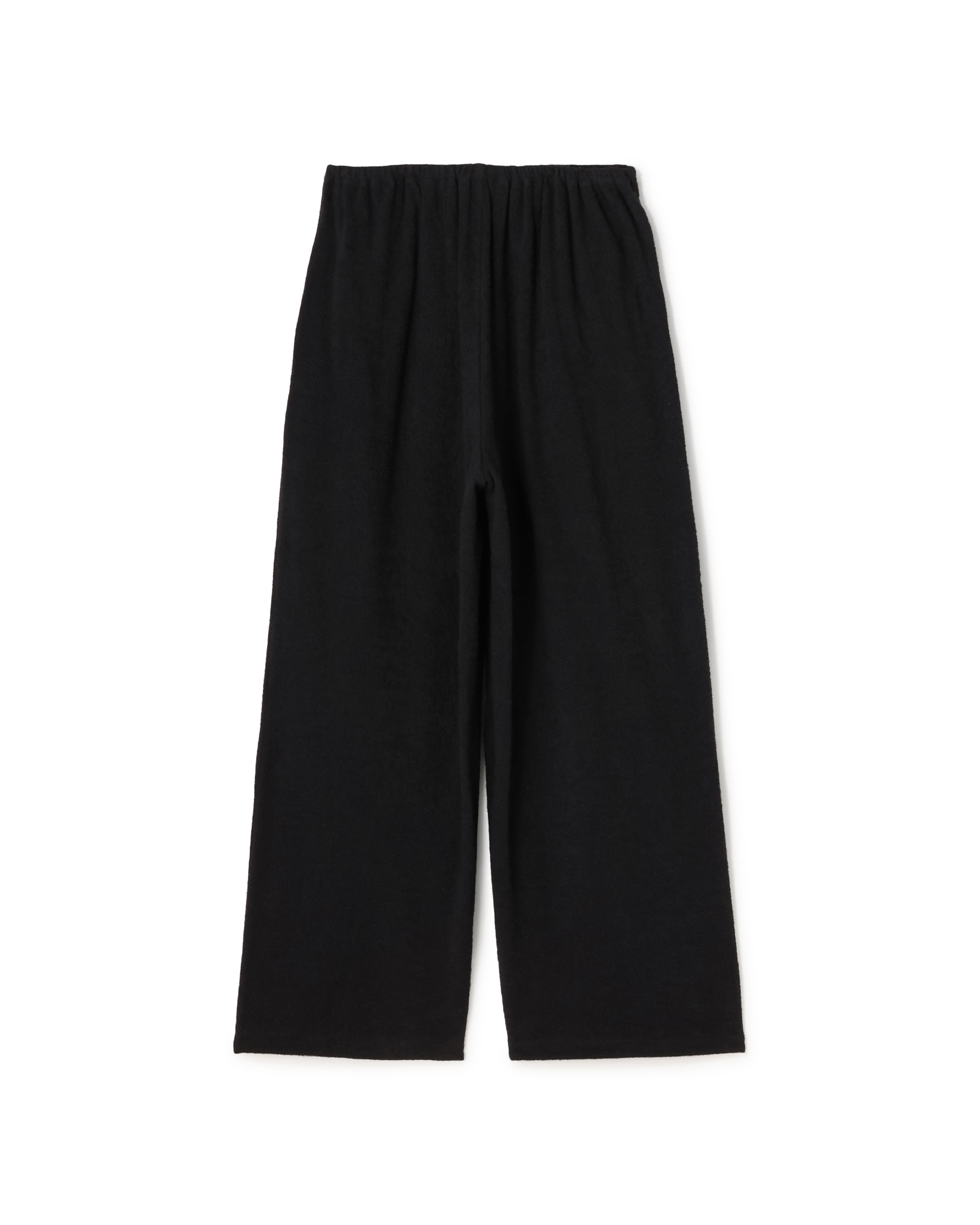 LOOP JERSEY CROPPED WIDE PANTS