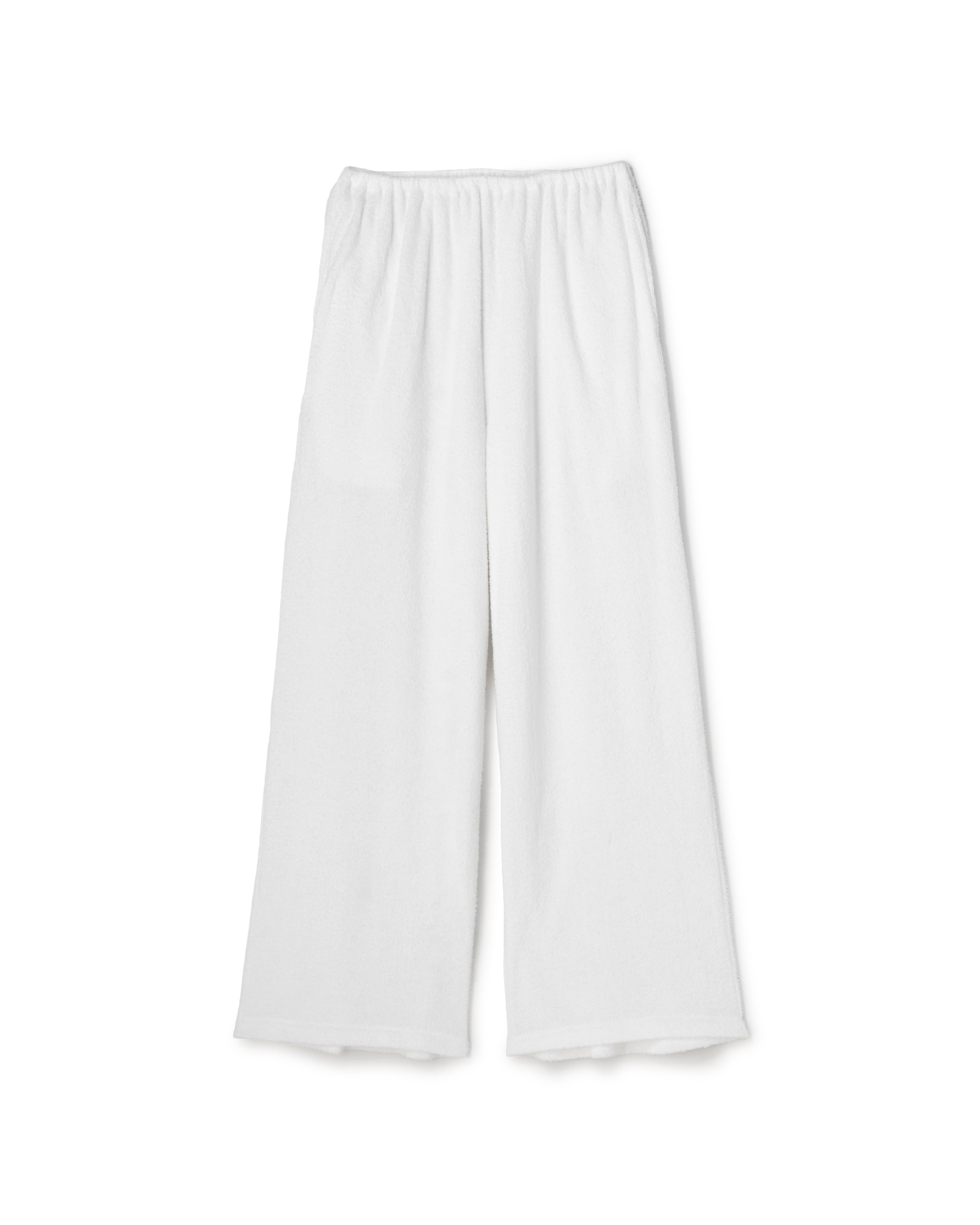 LOOP JERSEY CROPPED WIDE PANTS
