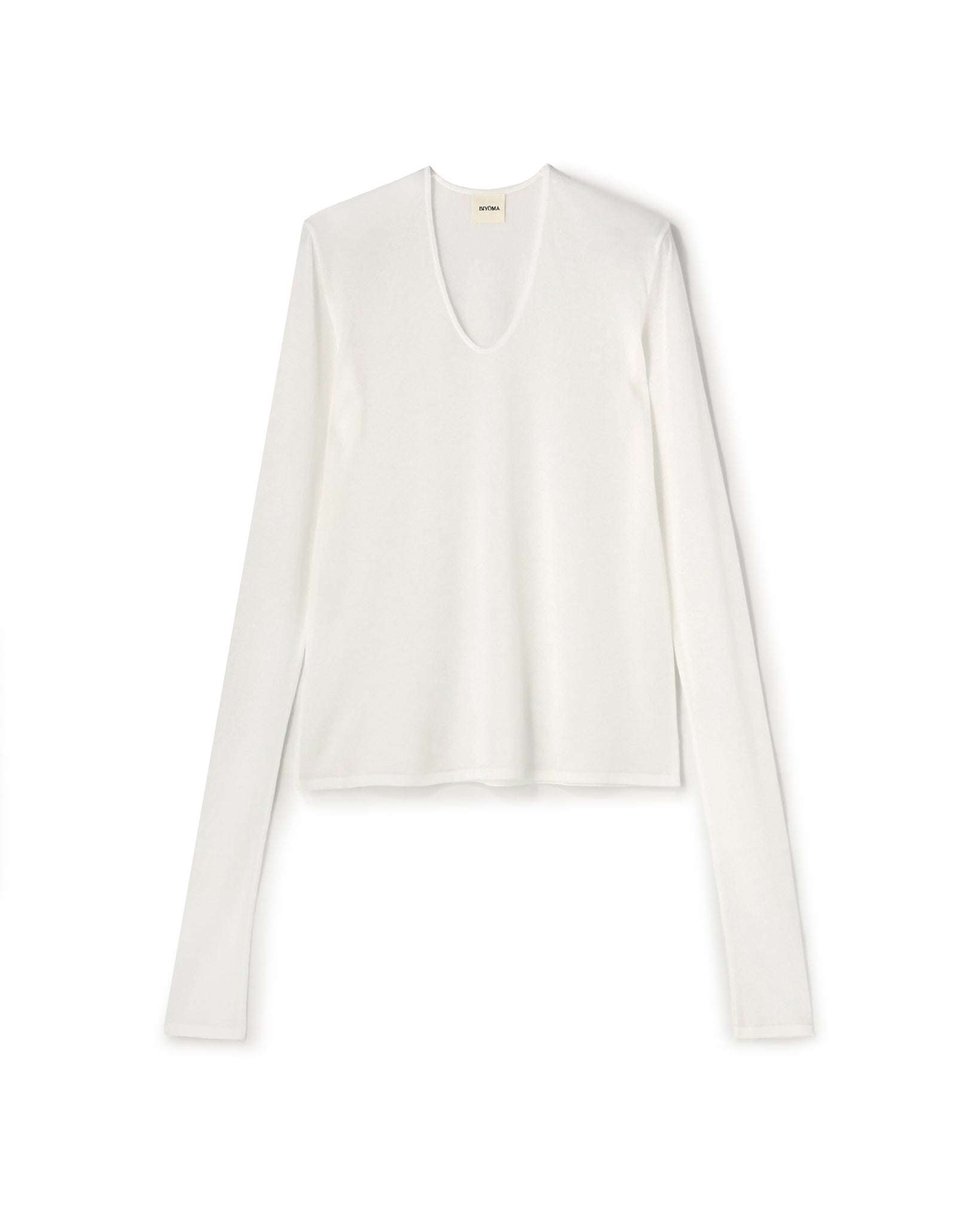 LYOCELL CASHMERE V NECK KNIT PULLOVER（リヨセルカシミヤブイネックプルオーバー）｜BIYOMA（ビヨーマ）OFFICIAL ONLINE STORE