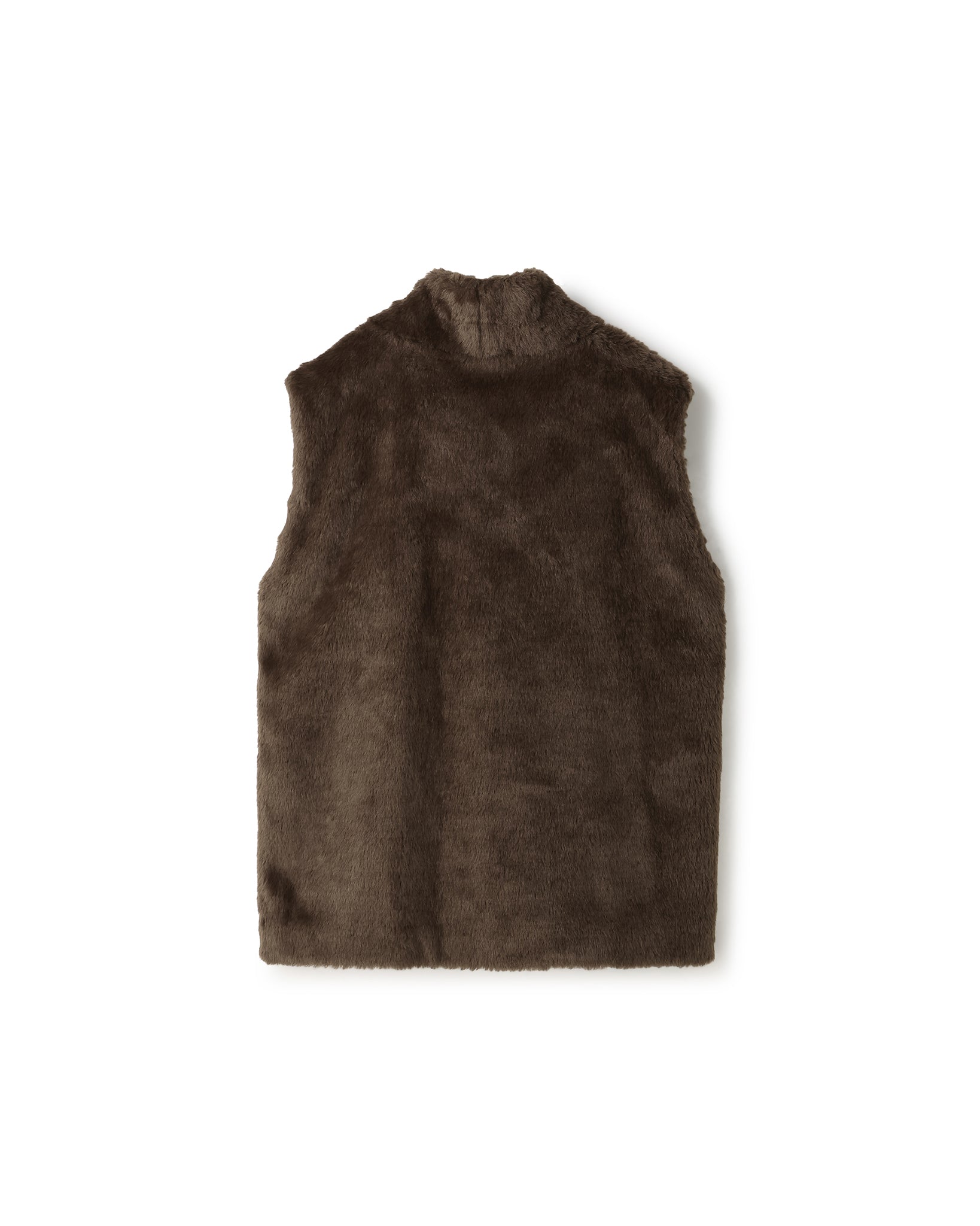ECO FUR NO SLEEVE VEST（エコファーノースリーブベスト）｜BIYOMA