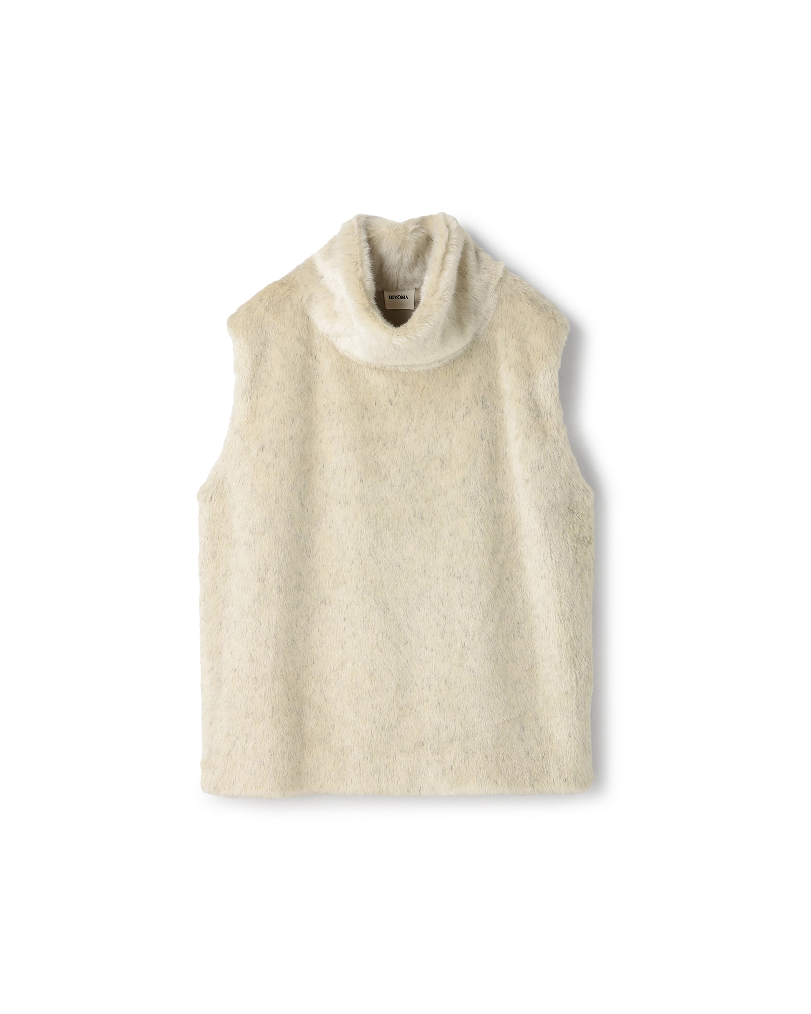 ECO FUR NO SLEEVE VEST（エコファーノースリーブベスト）｜BIYOMA