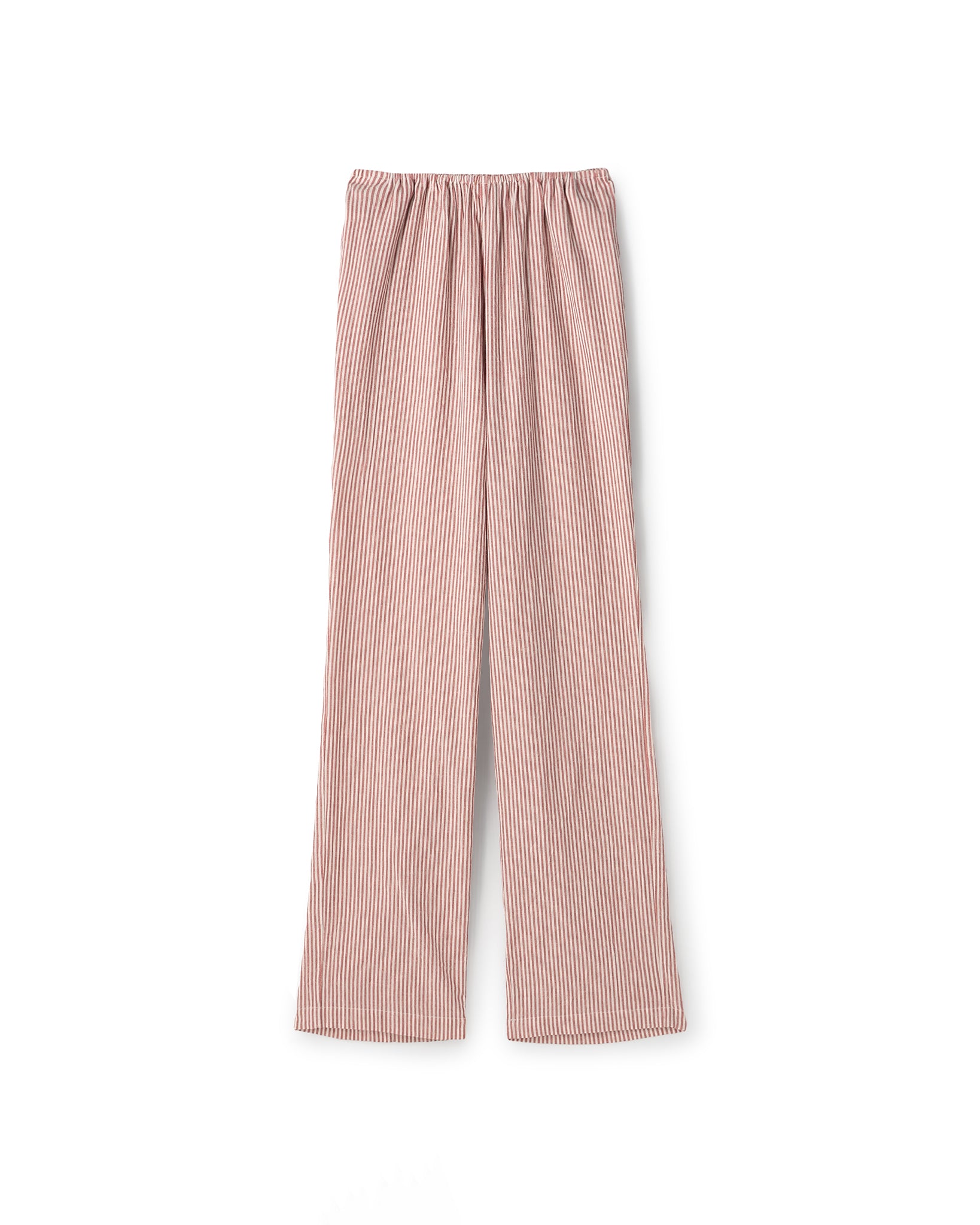 COTTON LINEN STRIPE EASY WIDE PANTS（コットンリネン