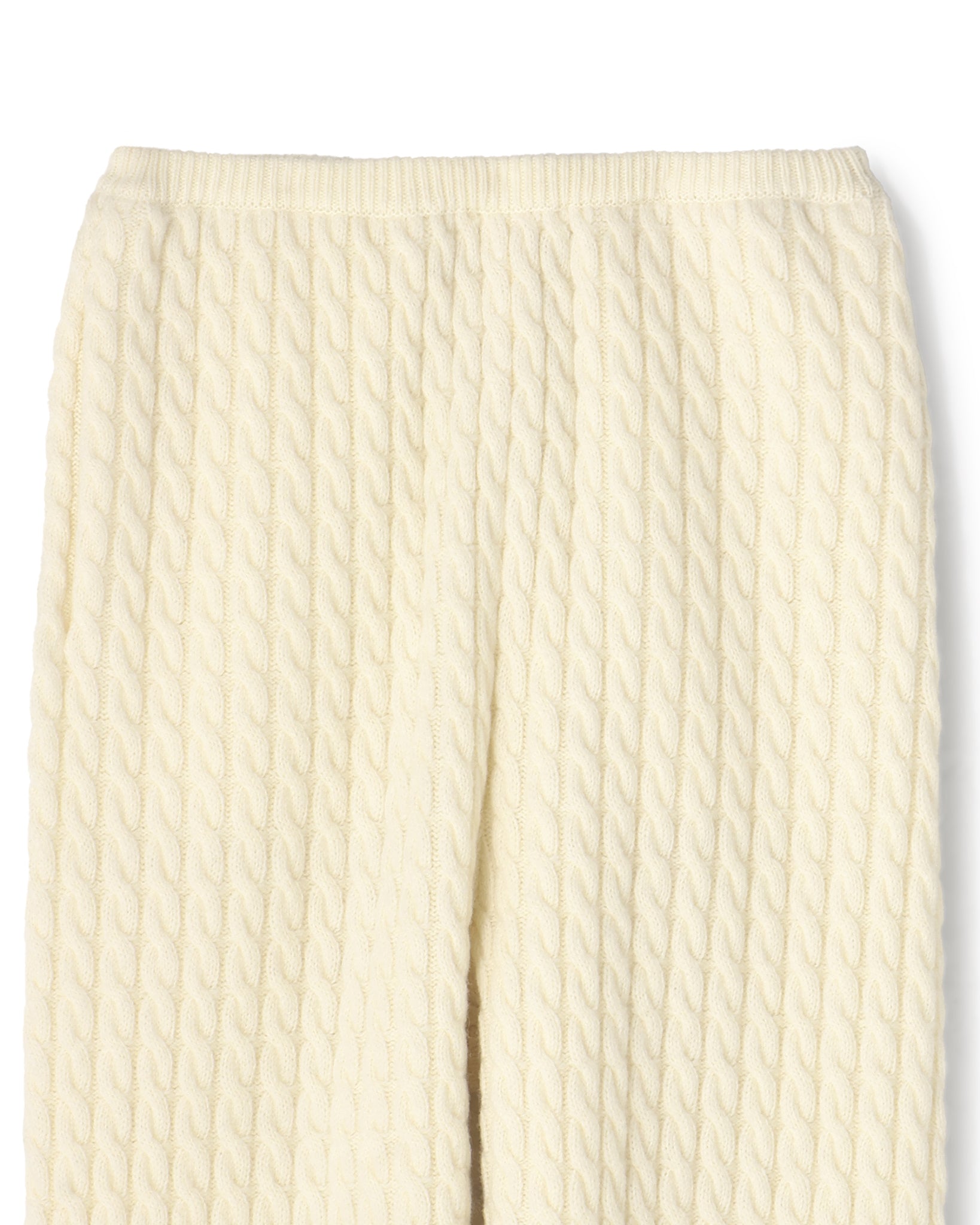 UNOF knit pants ニットパンツ off white オフホワイトM WOOL NYLON CABLE KNIT PANTS（ウールナイロンケーブルニットパンツ