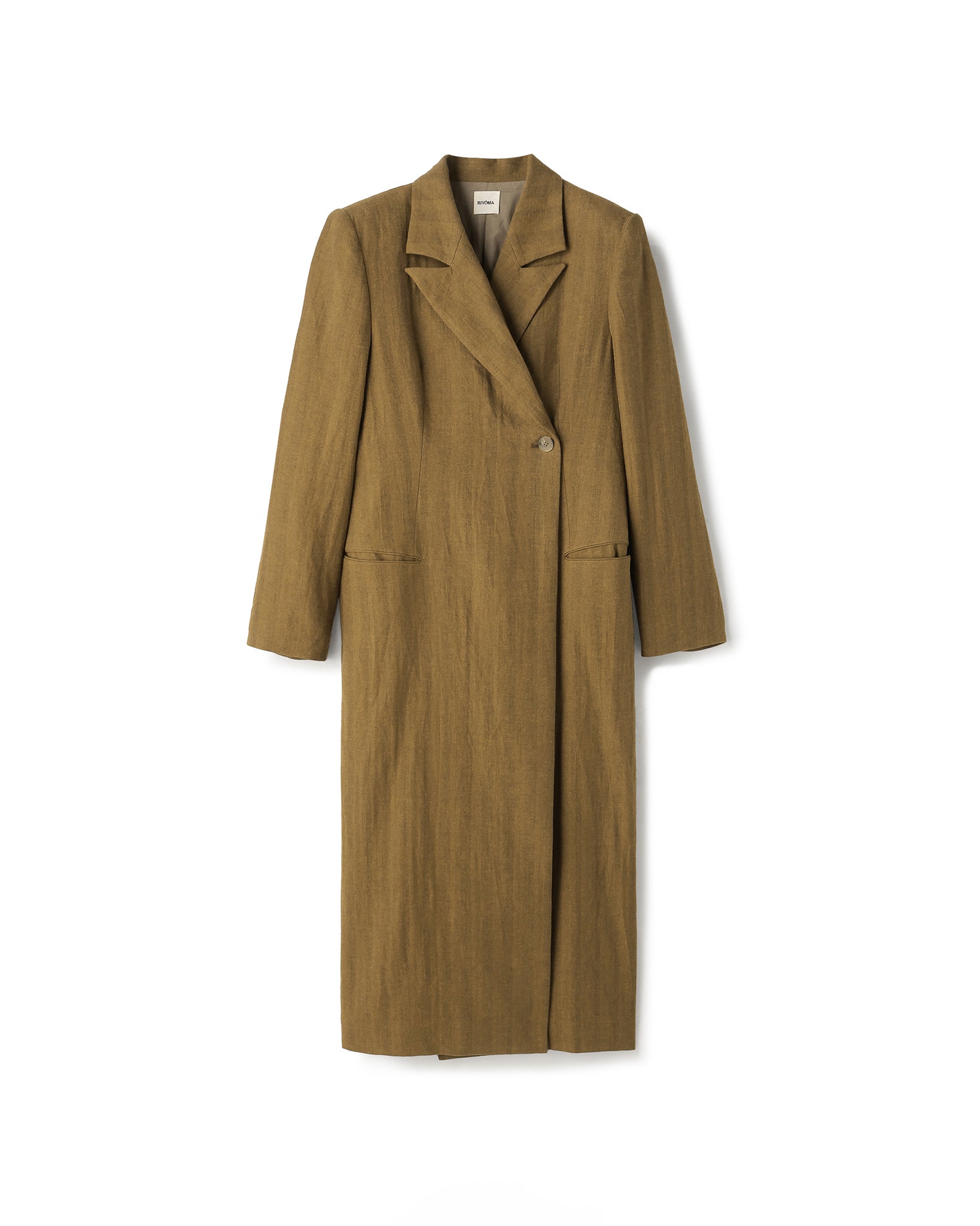 LINEN COTTON LONG COAT（リネンコットンロングコート）｜BIYOMA