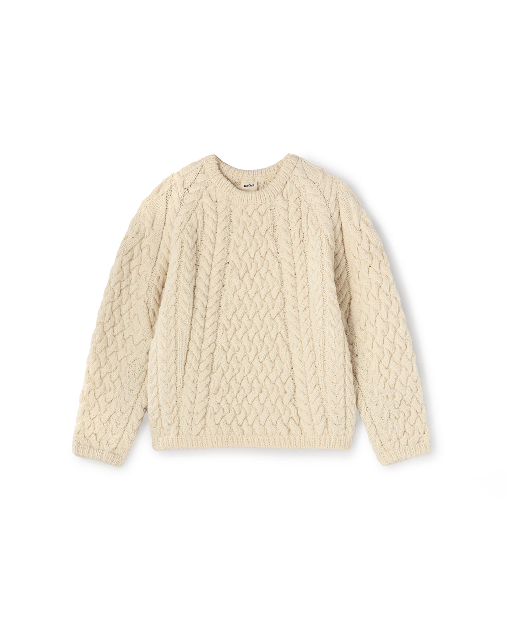 AURALEE ARAN KNIT アランニット 新品 khaki beige AURALEE（オーラリー） HARD TWIST MERINO ARAN KNIT BIG P/O | STRATO