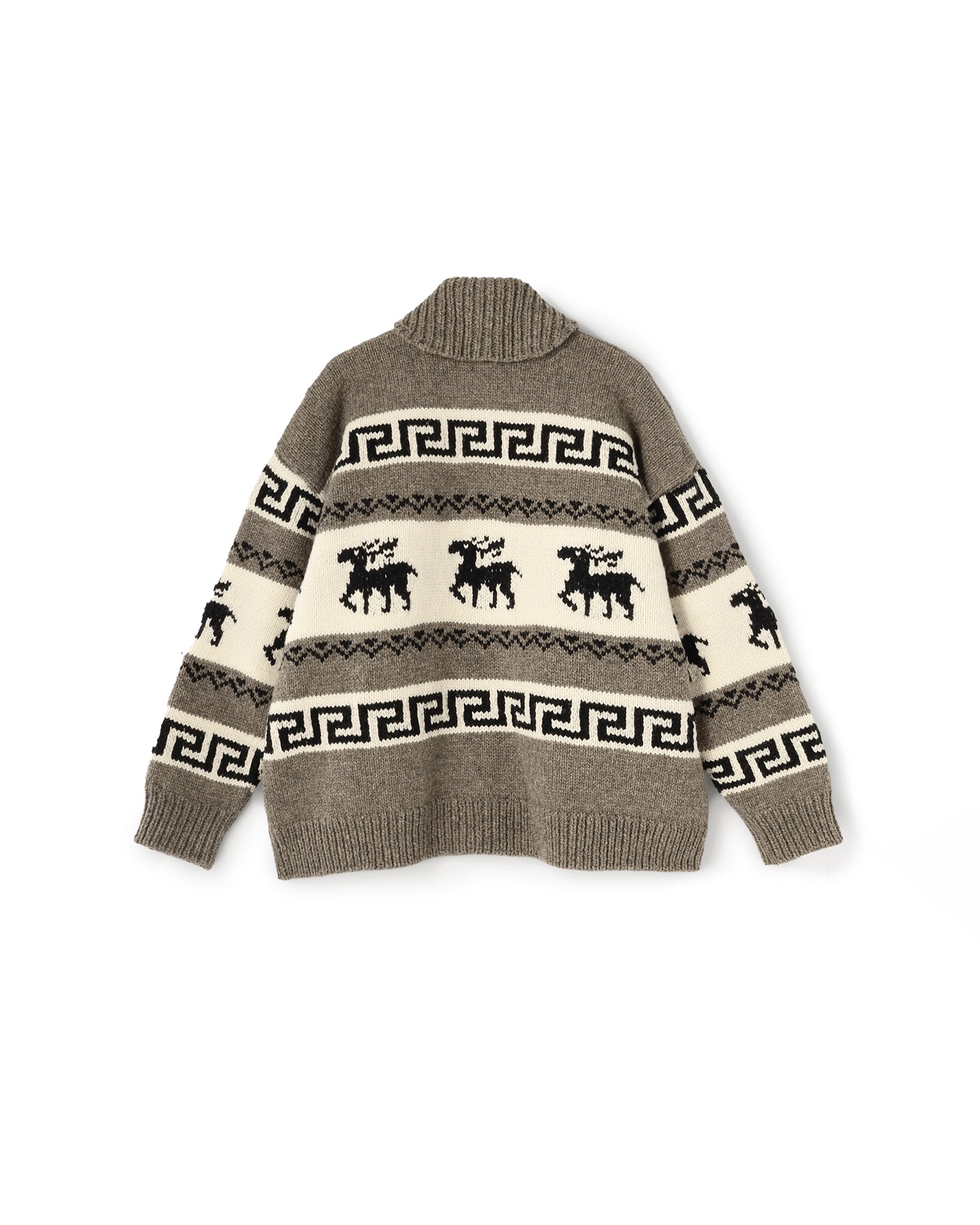 FULL ZIP COWICHAN SWEATER（フルジップカウチンセーター）｜BIYOMA