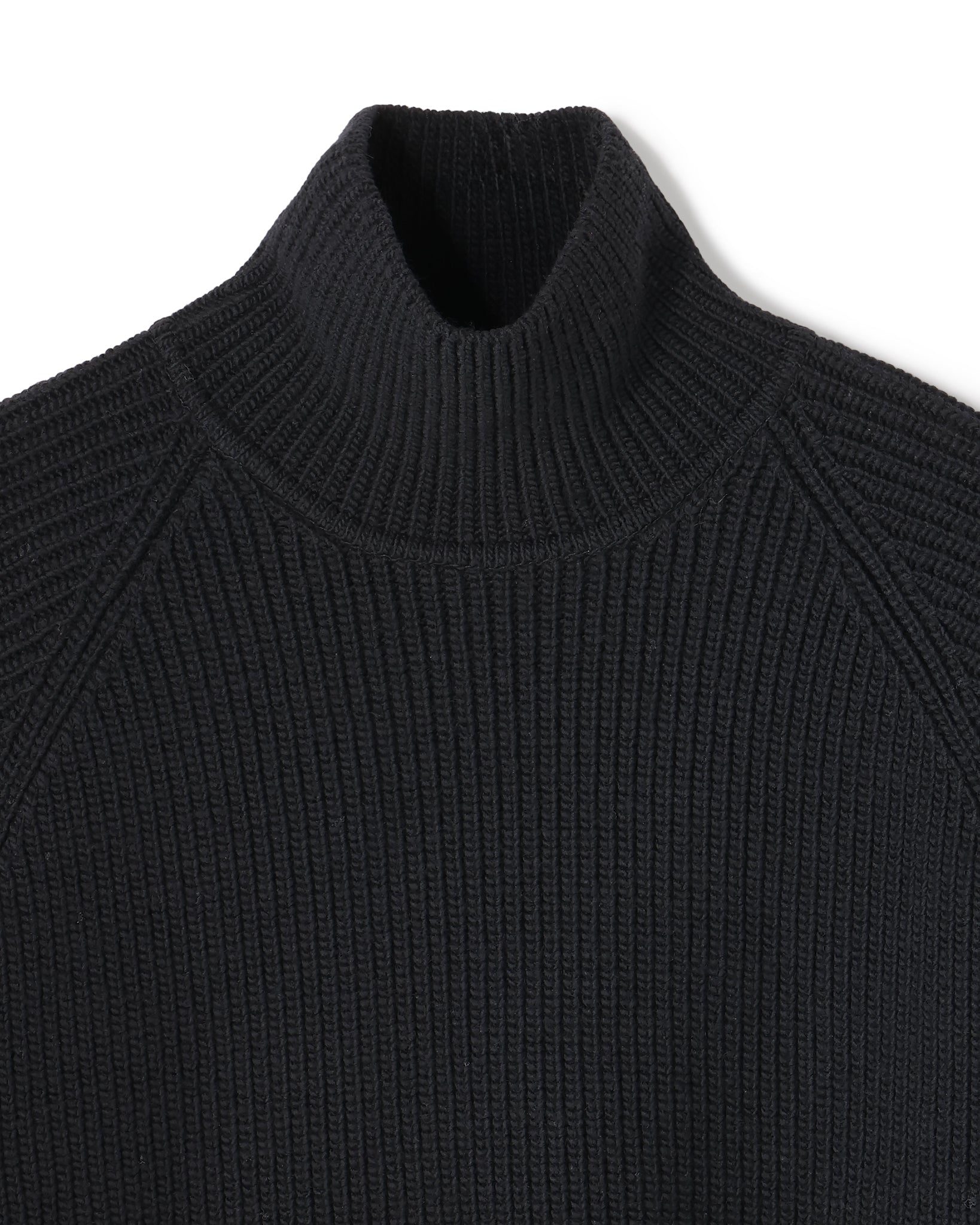 WOOL RIB KNIT TURTLENECK PULLOVER（ウールリブニットタートルネック