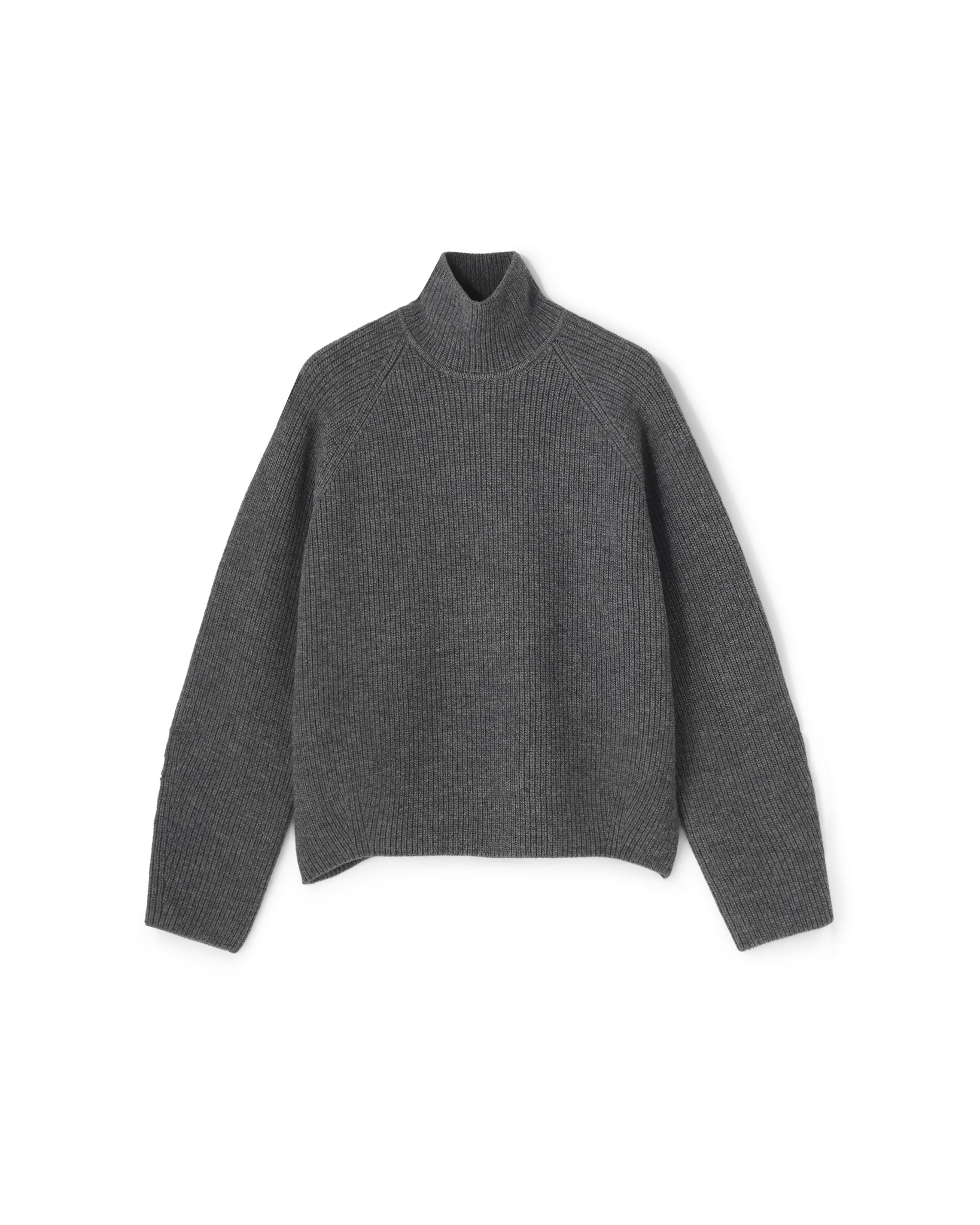 HEATタートルRIBニット WOOL RIB KNIT TURTLENECK PULLOVER（ウールリブニットタートルネック