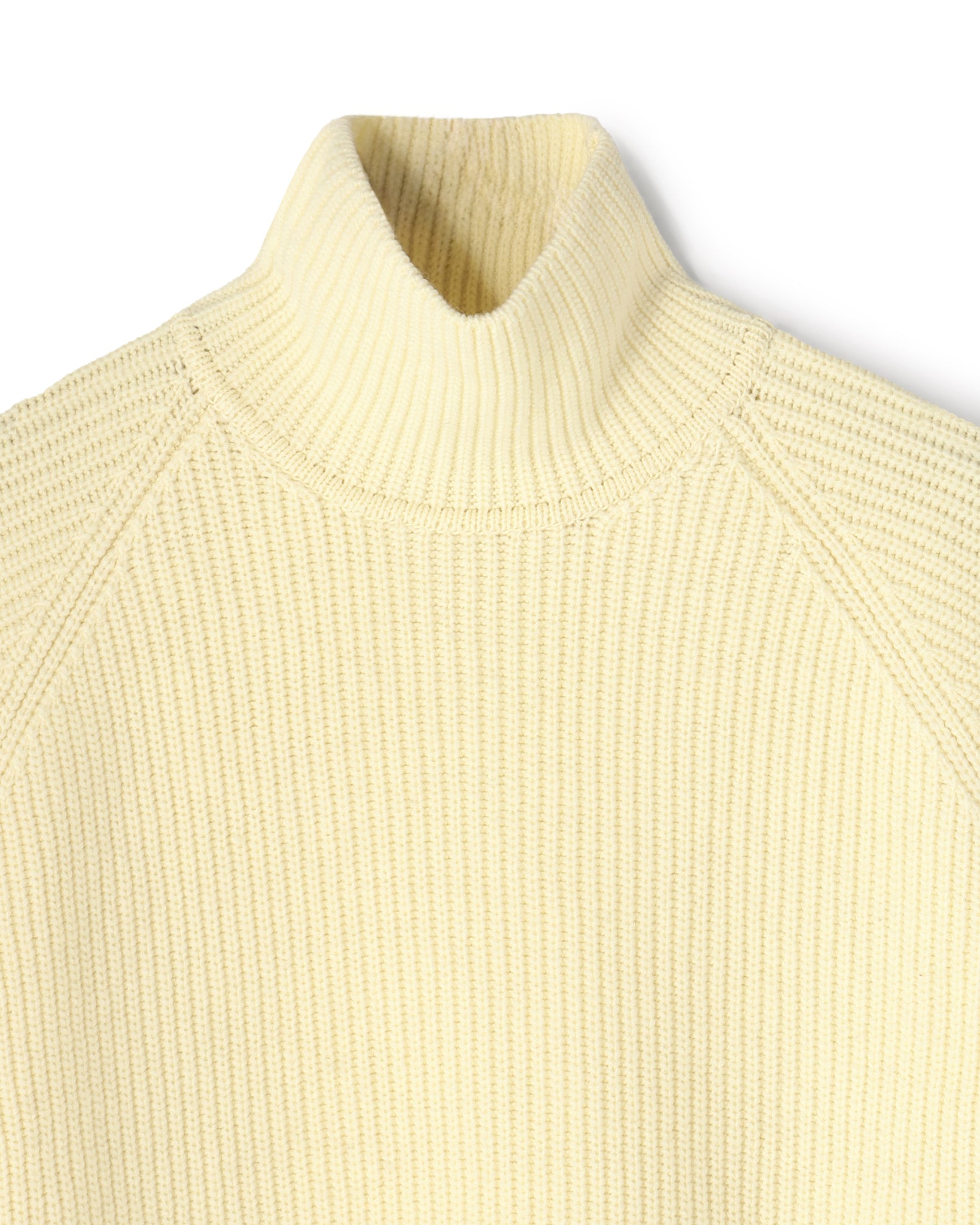 WOOL RIB KNIT TURTLENECK PULLOVER（ウールリブニットタートルネック