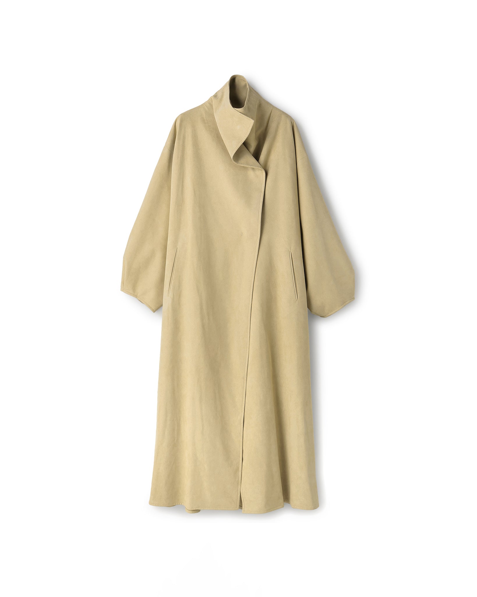 ECO SUEDE STAND COLLAR COAT（エコスエードスタンドカラーコート