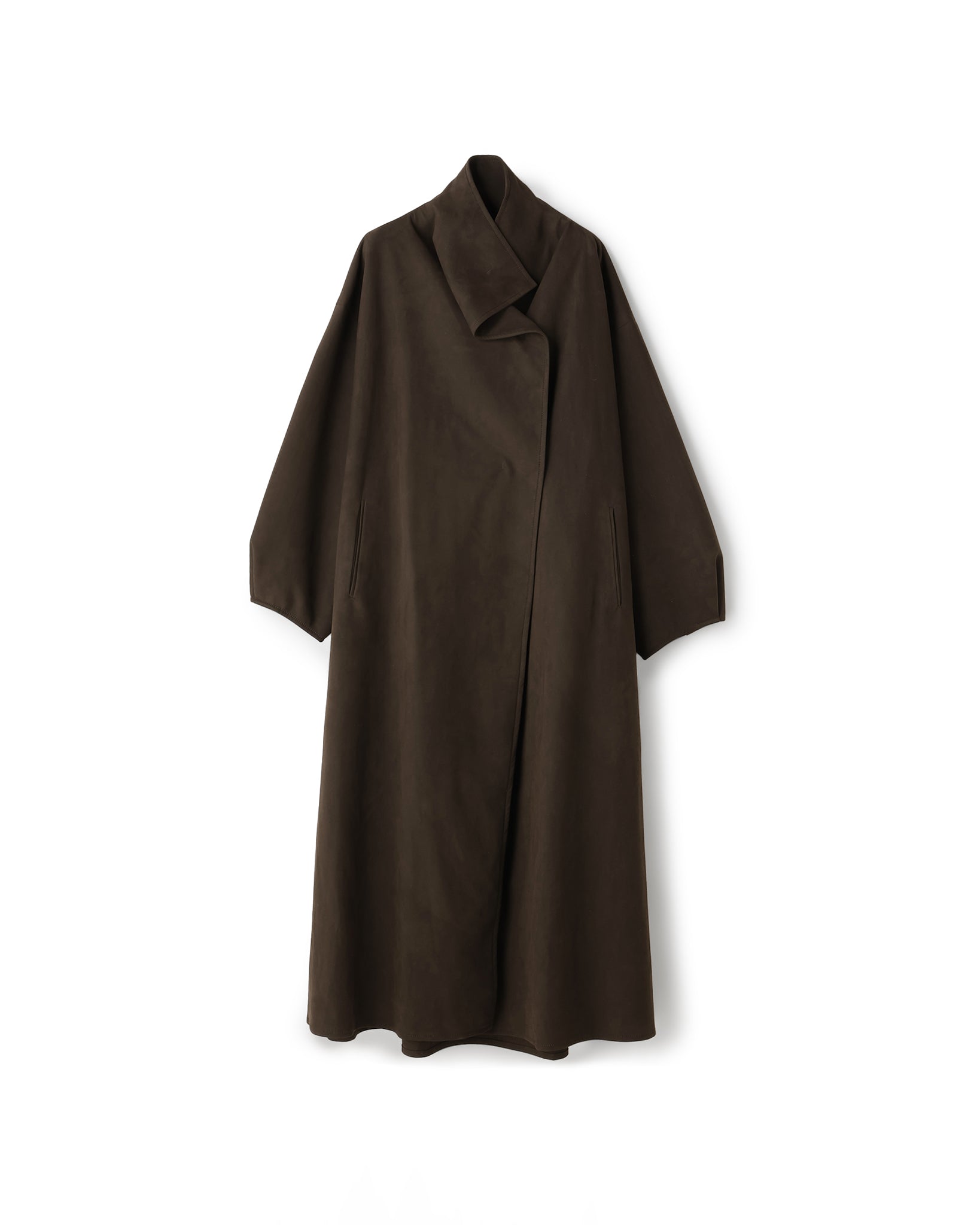 ECO SUEDE STAND COLLAR COAT（エコスエードスタンドカラーコート