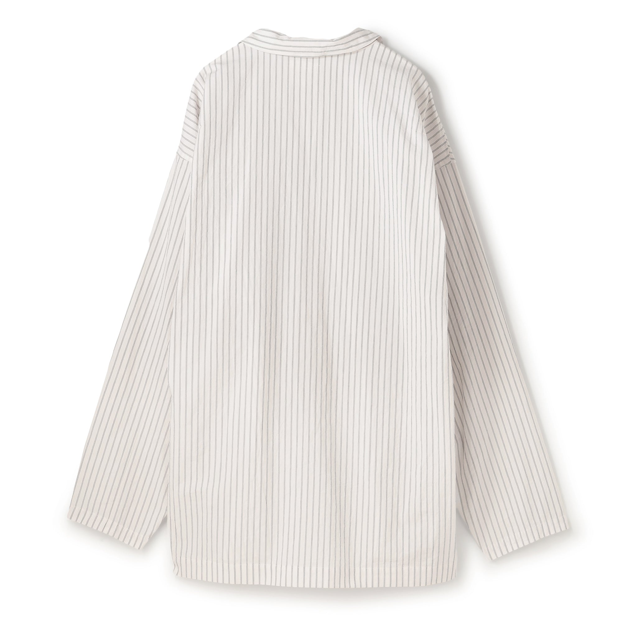 【PRE ORDER】COTTON STRIPE OPEN COLLAR SHIRT