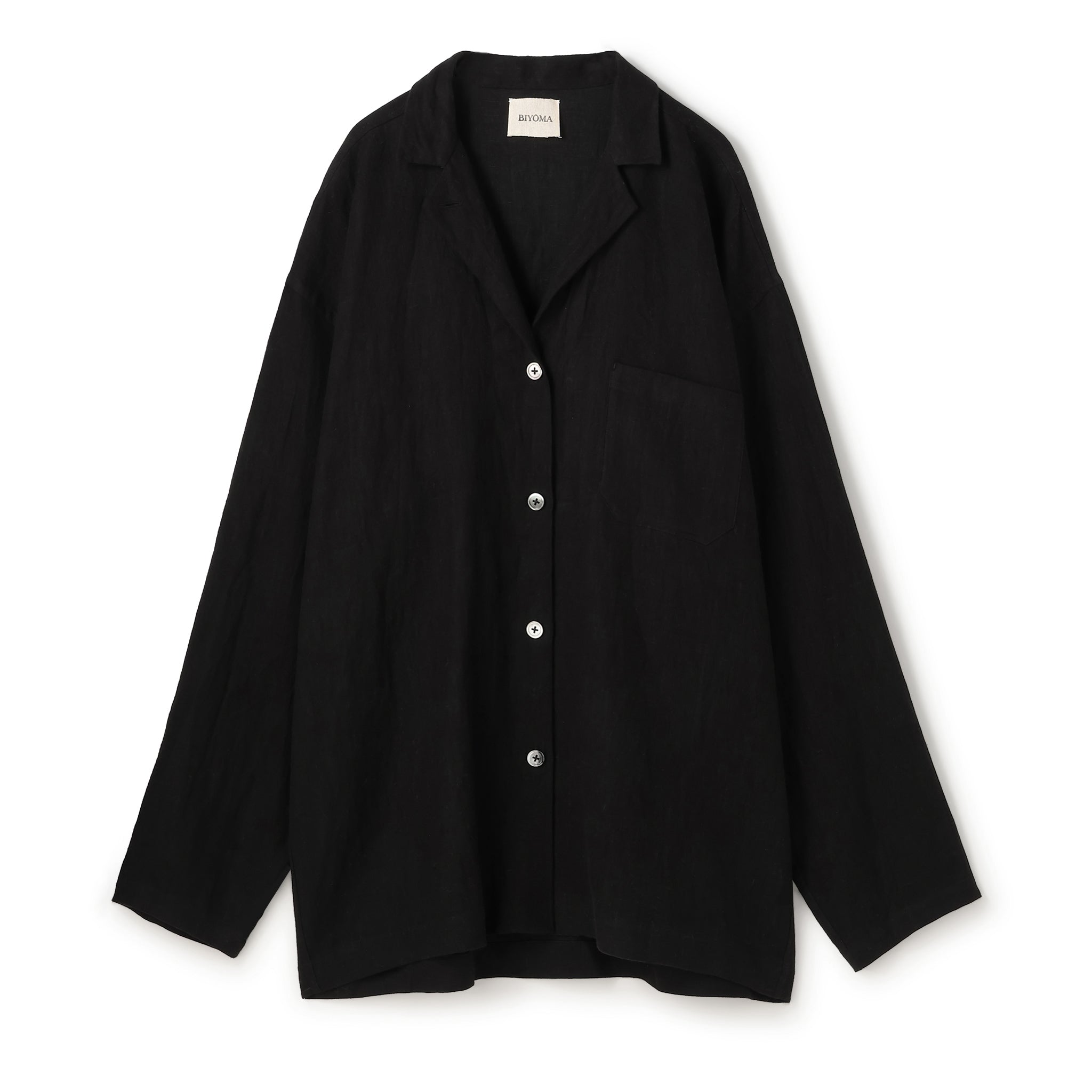 【PRE ORDER】LINEN OPEN COLLAR SHIRT