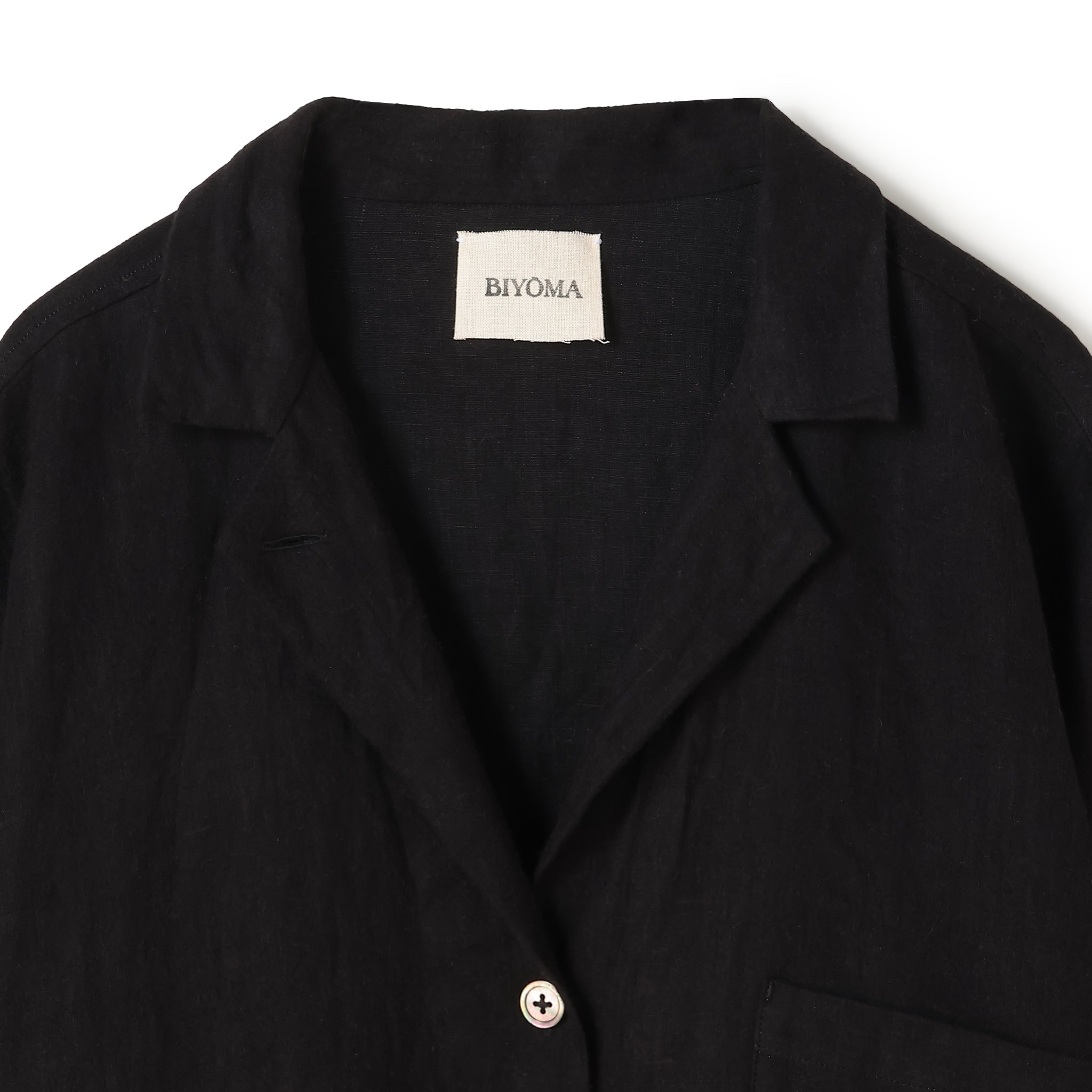 【PRE ORDER】LINEN OPEN COLLAR SHIRT