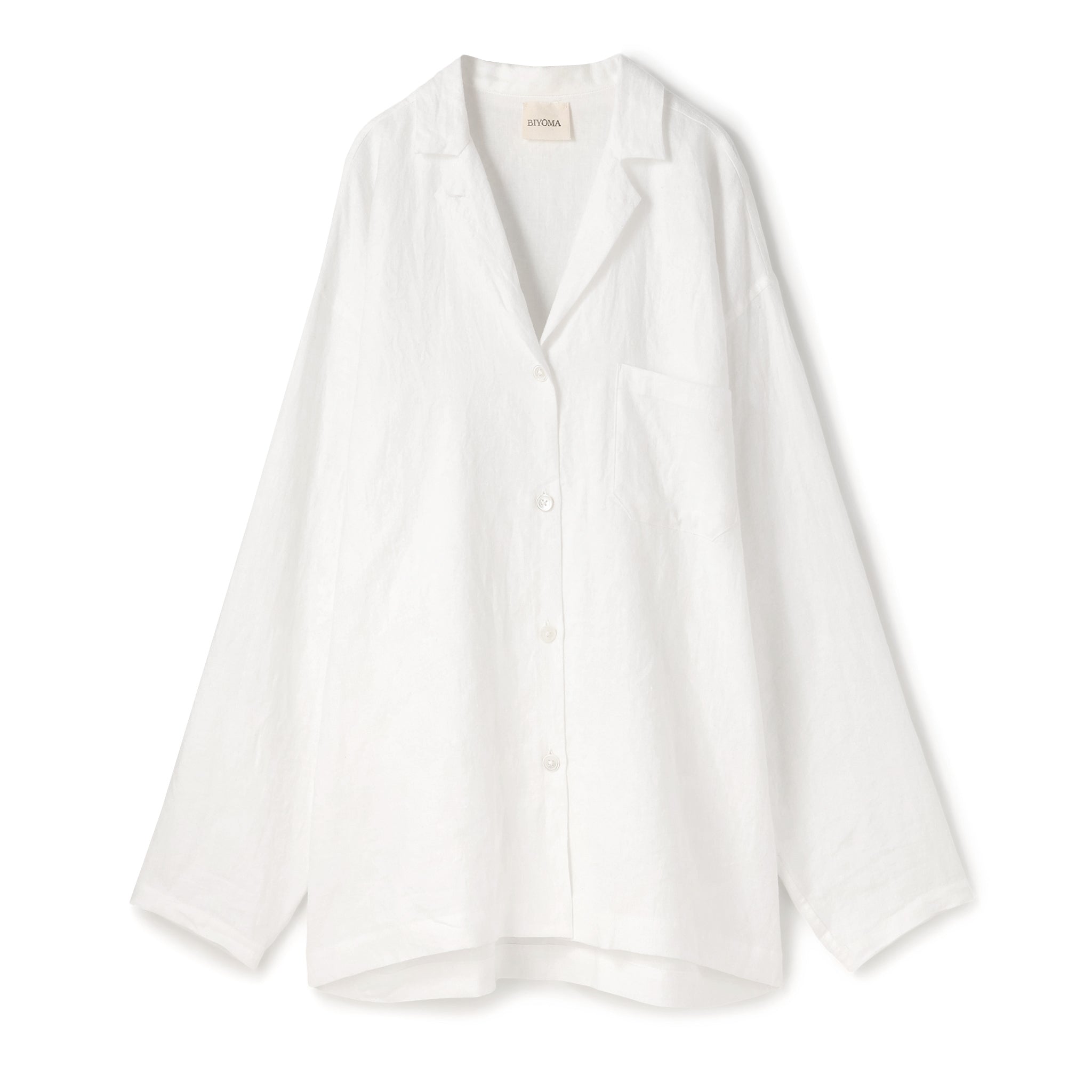 【PRE ORDER】LINEN OPEN COLLAR SHIRT