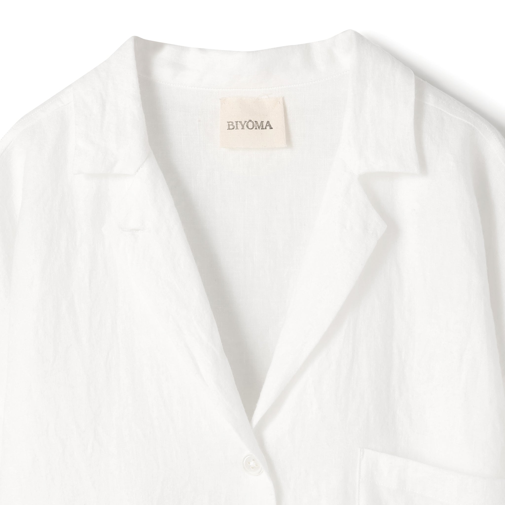 【PRE ORDER】LINEN OPEN COLLAR SHIRT