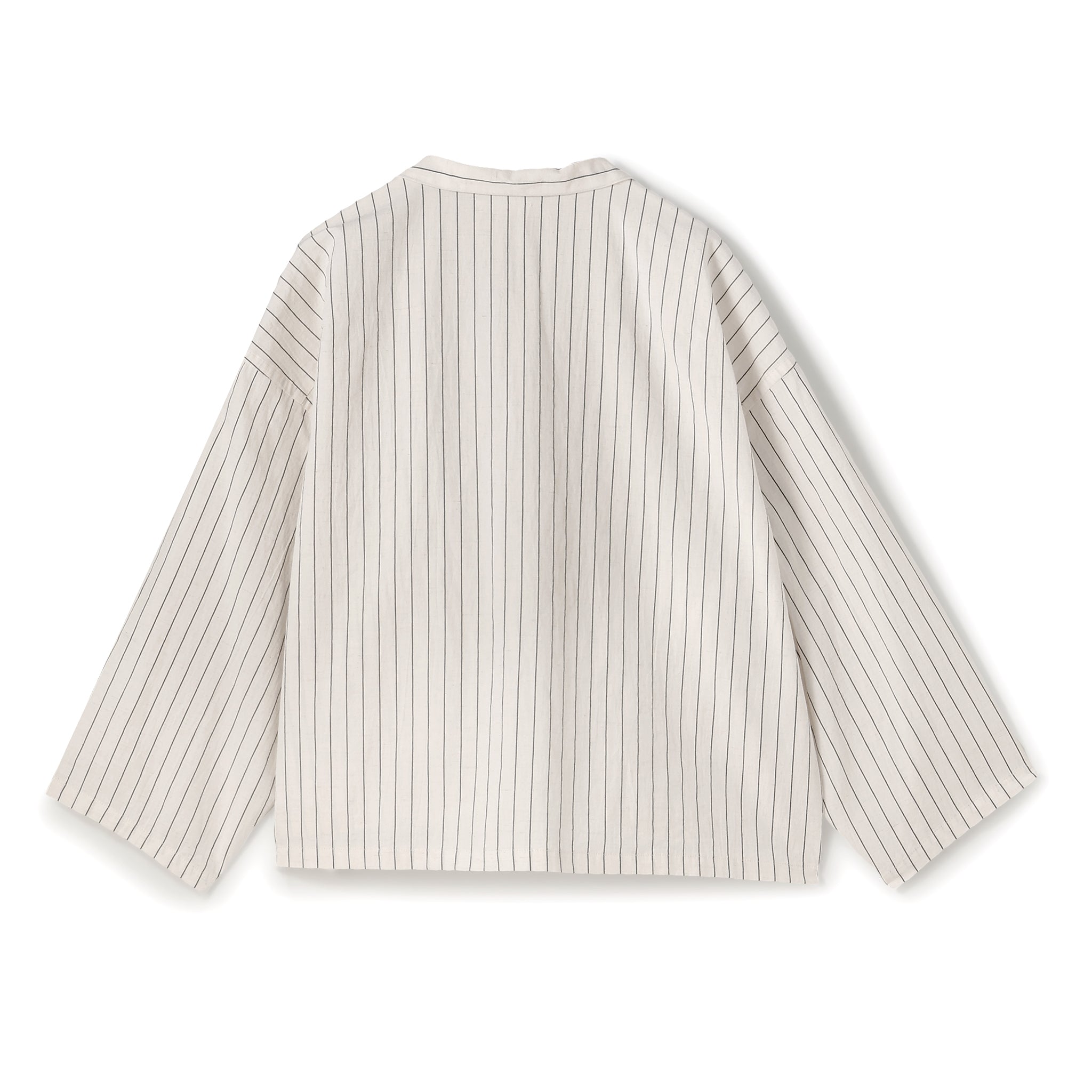 【PRE ORDER】COTTON LINEN STRIPE W POCKET SHIRT